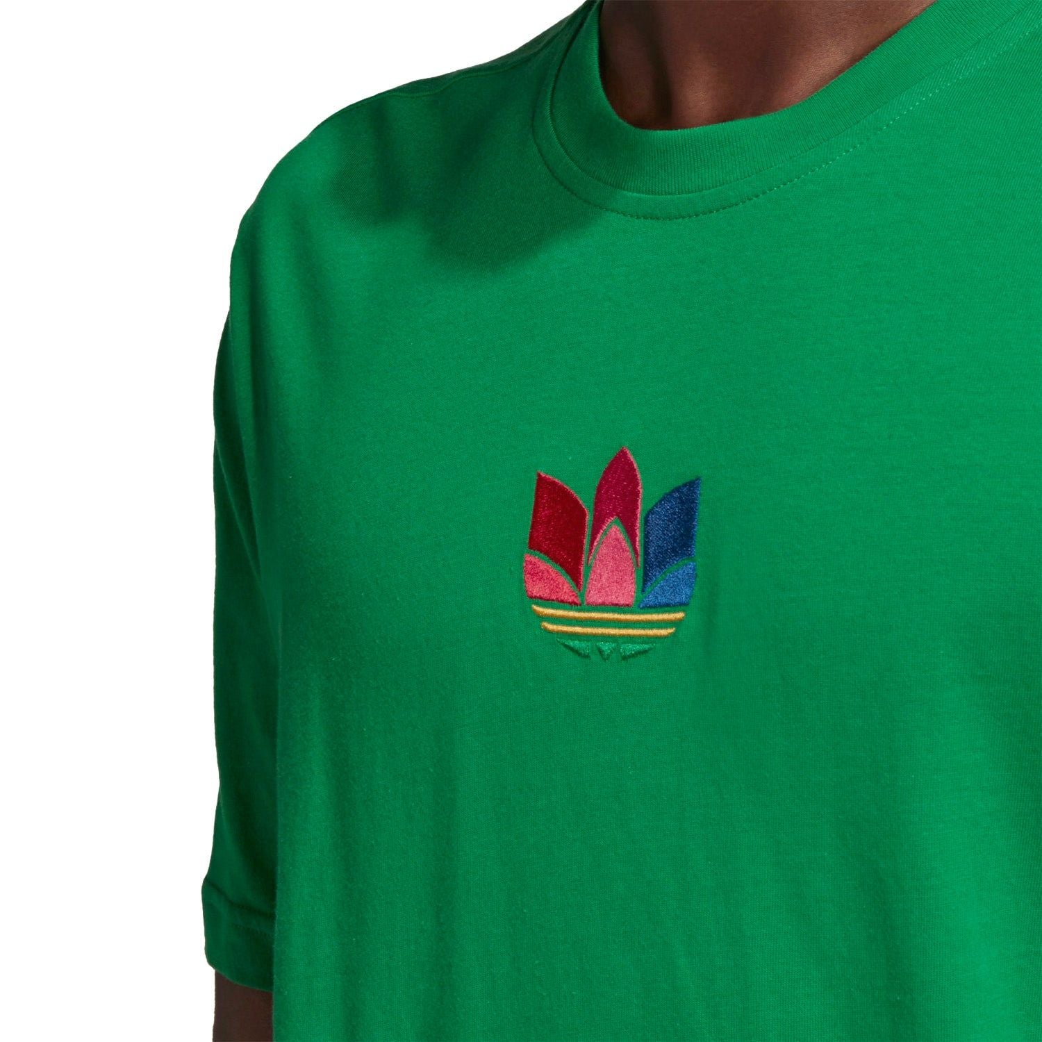 adidas Originals 3D Trefoil Graphic Tee - Green - ViaductClothing - -