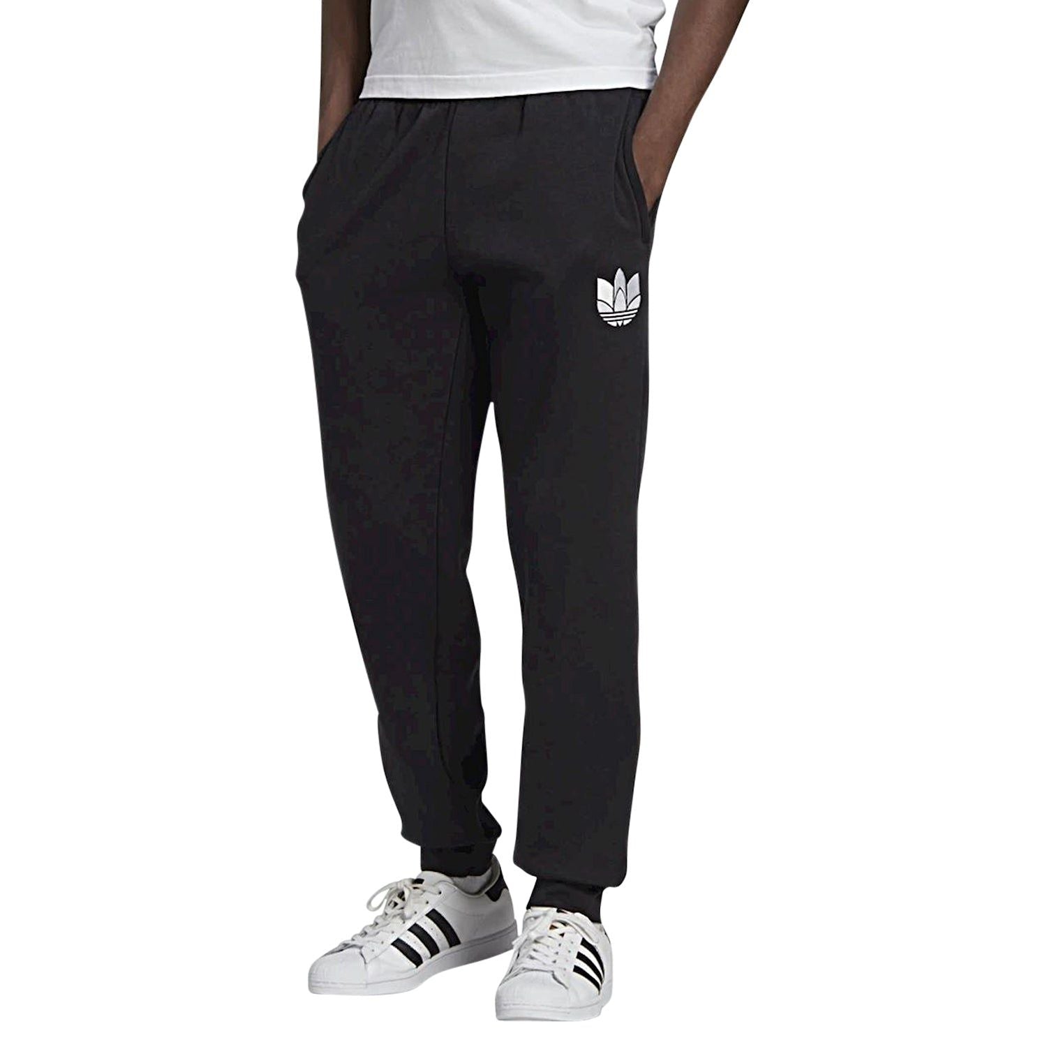 adidas Originals 3D Trefoil Sweat Pant Joggers - Black - ViaductClothing - -