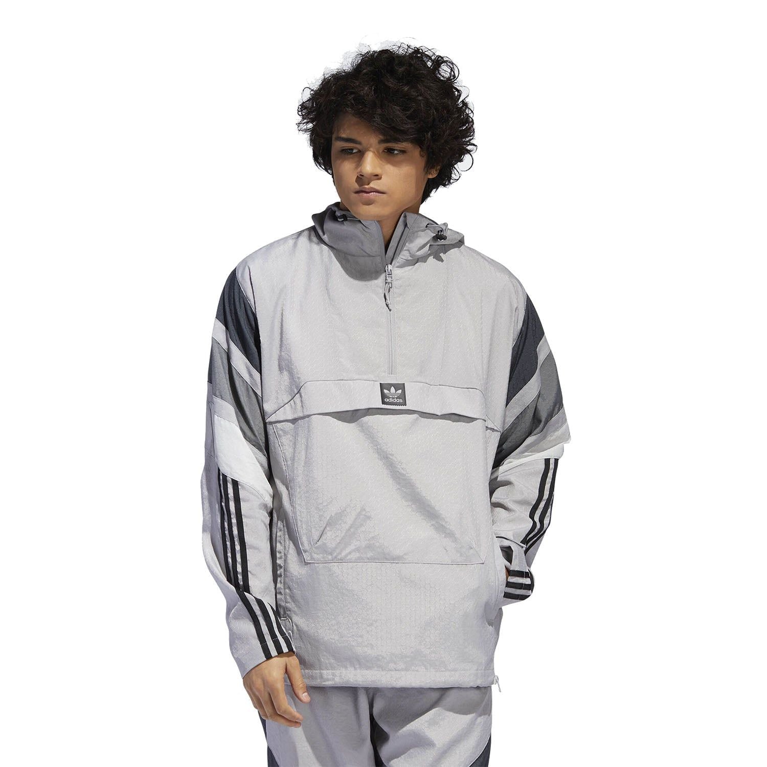 adidas Originals 3ST Track Jacket - Grey - ViaductClothing - -