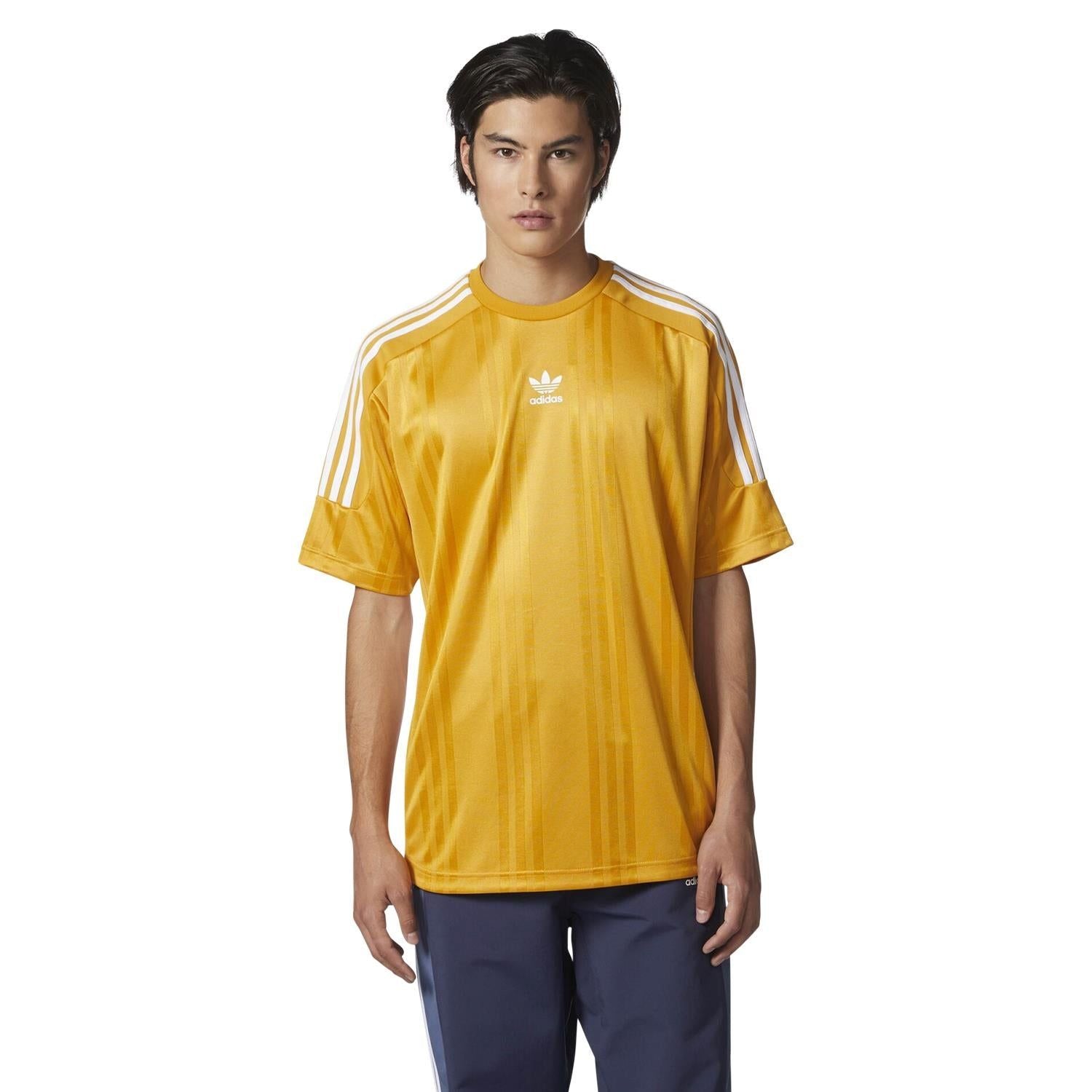 adidas Originals 3 Stripe Jersey - Yellow - ViaductClothing - -