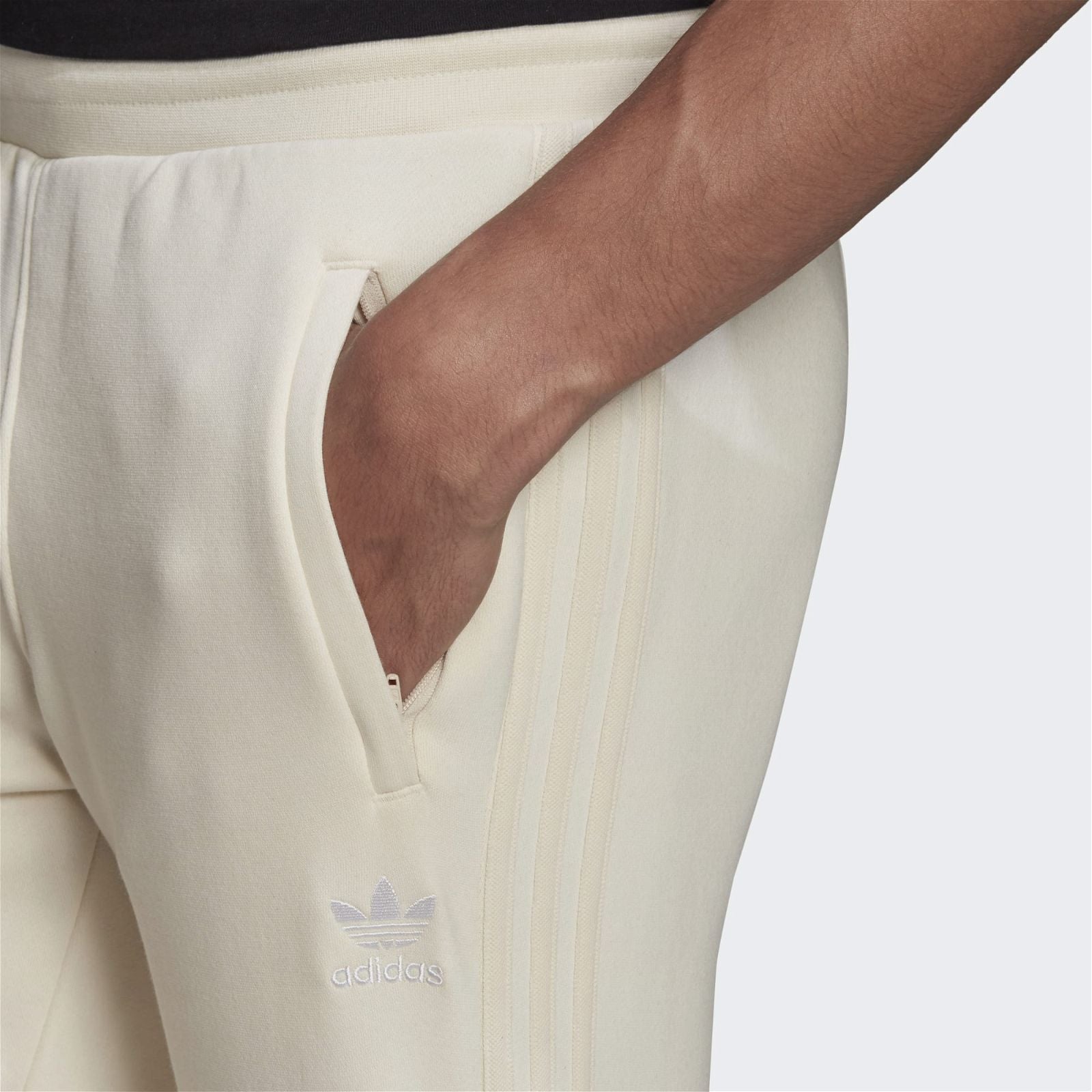 adidas Originals 3 Stripe Non Dyed Joggers - Off White - ViaductClothing - -