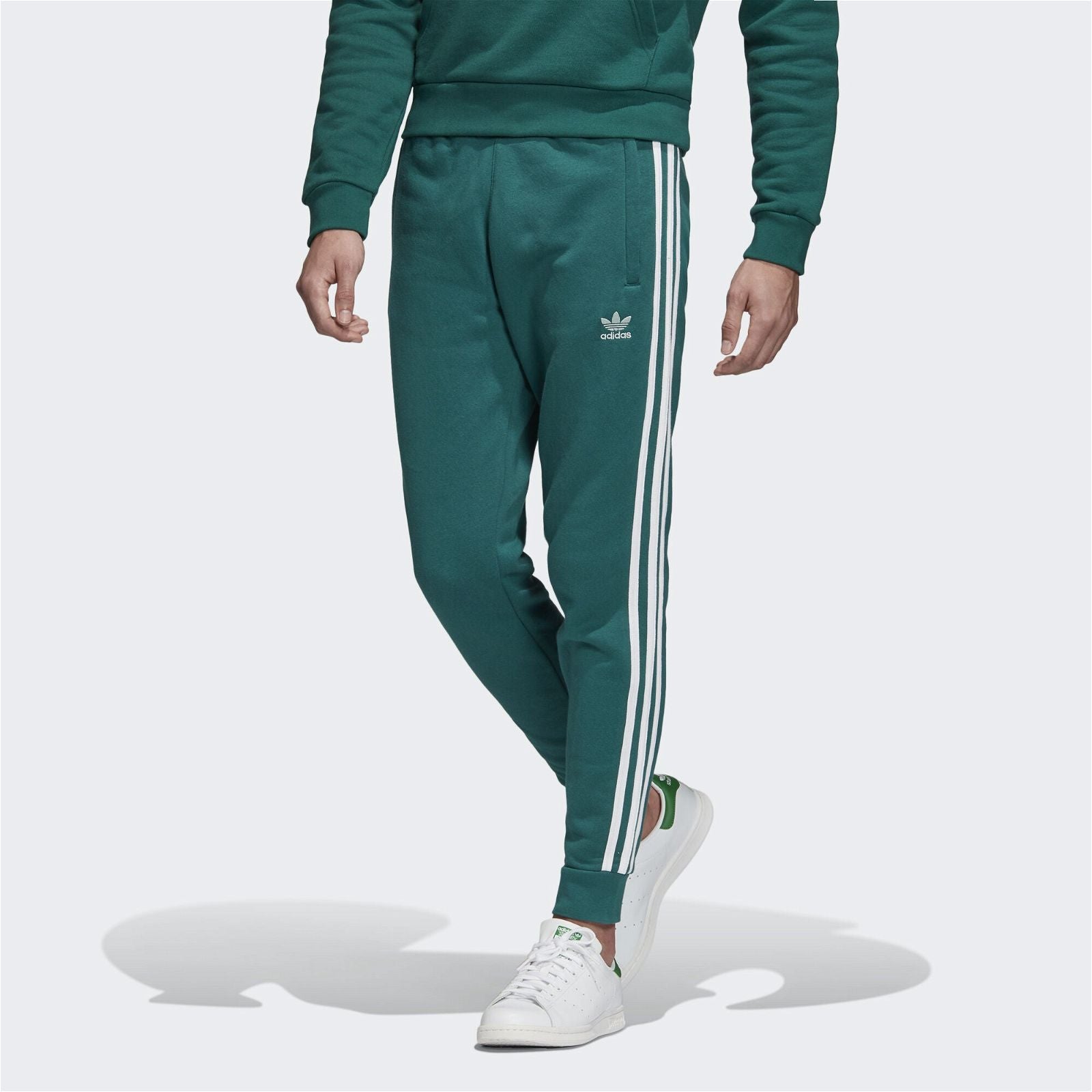 adidas Originals 3 Stripes Sweat Pants - Green - ViaductClothing - -