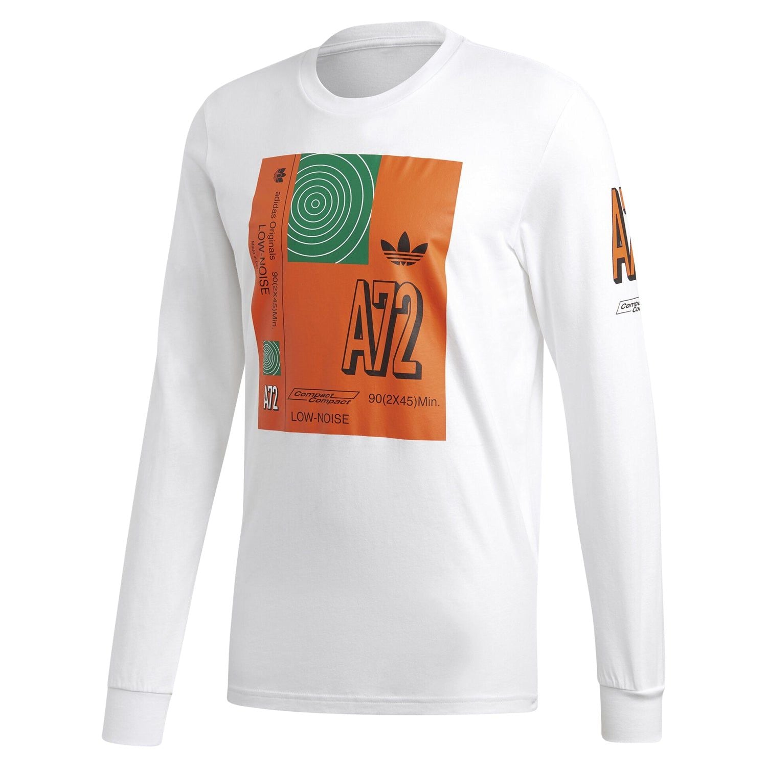 adidas Originals A72 T Shirt - White - ViaductClothing - -