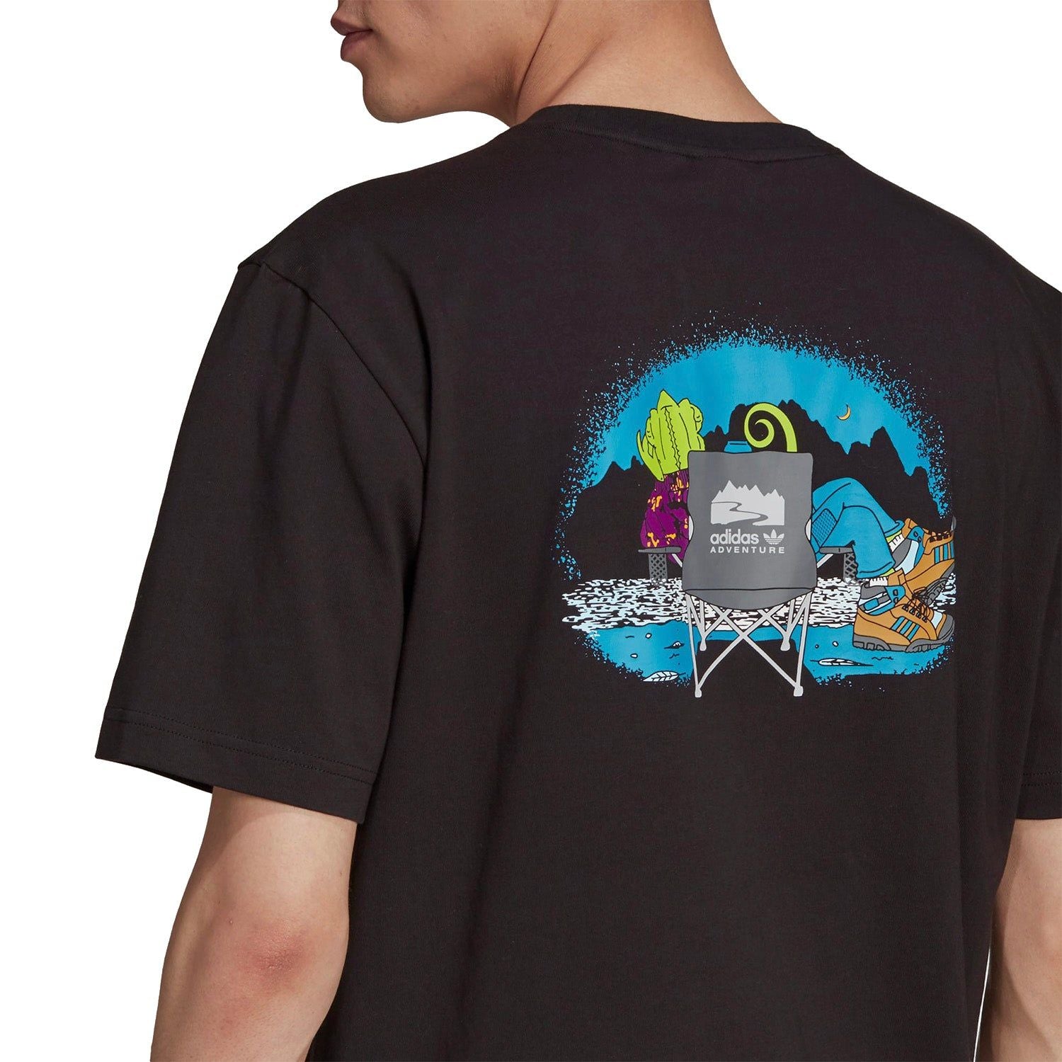 adidas Originals ADV Adventure Chameleon Tee - Black - ViaductClothing - -