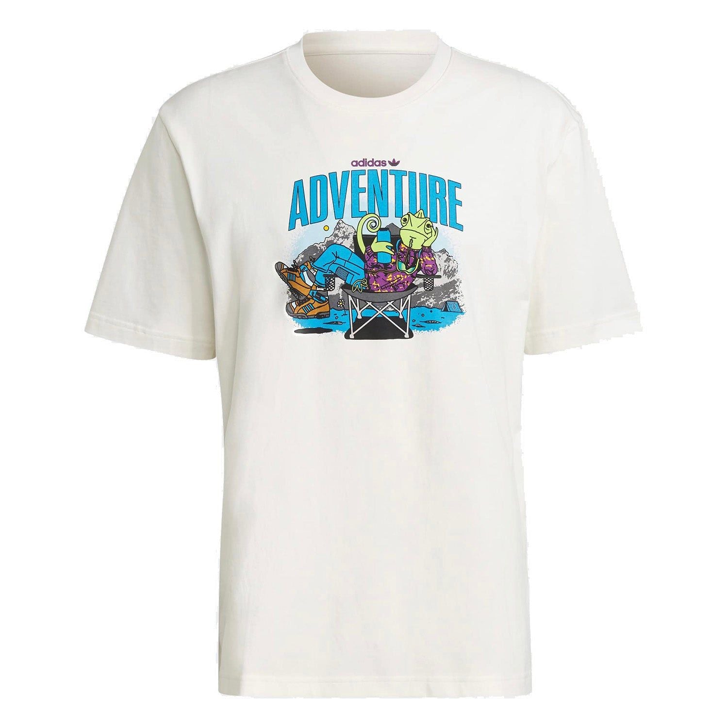 adidas Originals ADV Adventure Chameleon Tee - White - ViaductClothing - -