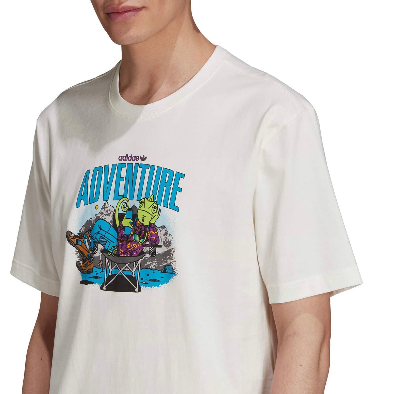 adidas Originals ADV Adventure Chameleon Tee - White - ViaductClothing - -