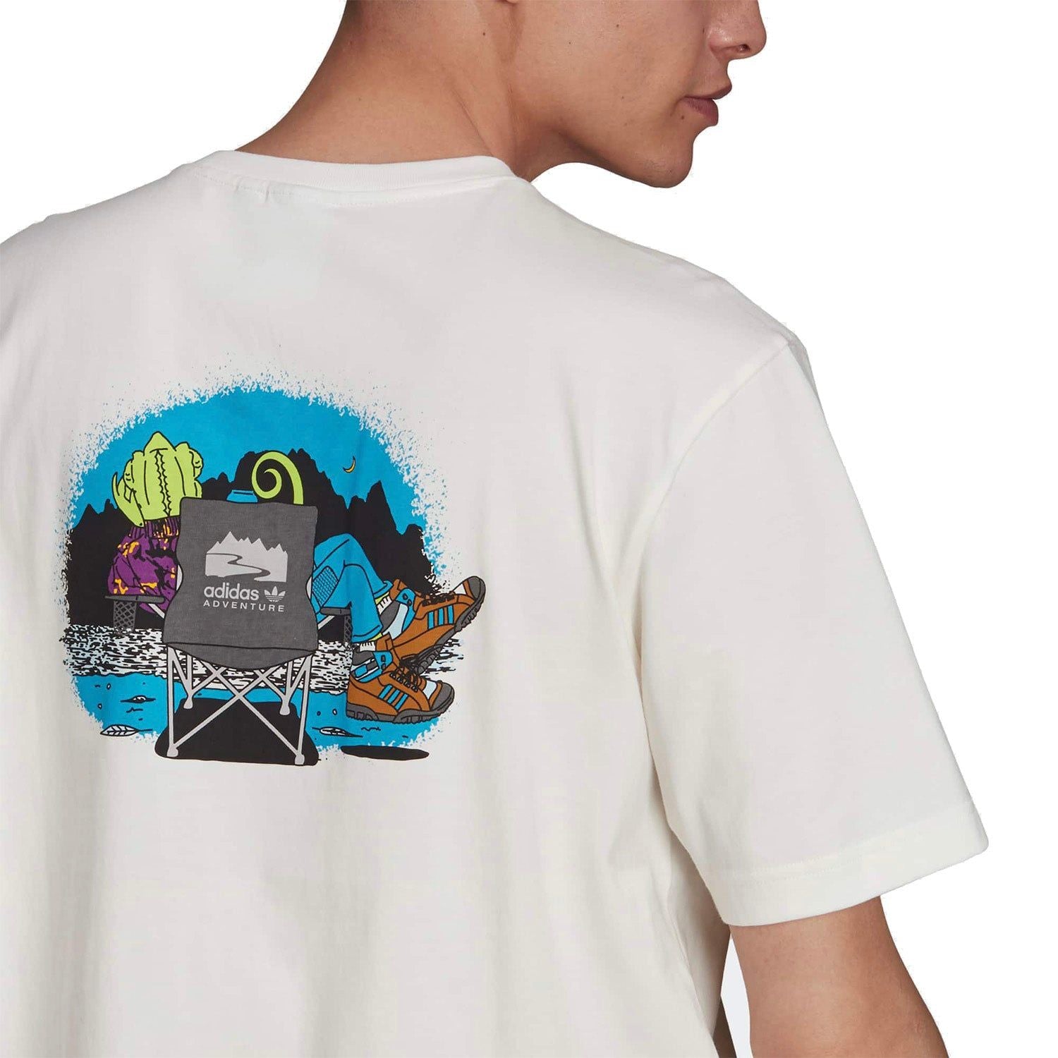 adidas Originals ADV Adventure Chameleon Tee - White - ViaductClothing - -