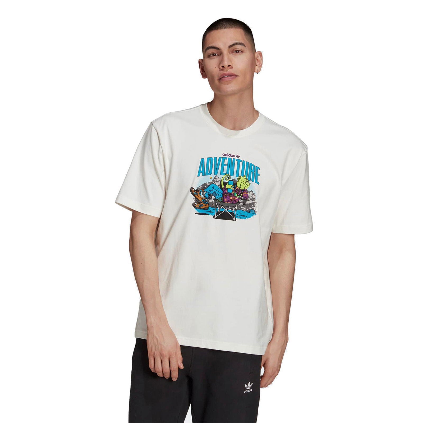 adidas Originals ADV Adventure Chameleon Tee - White - ViaductClothing - -