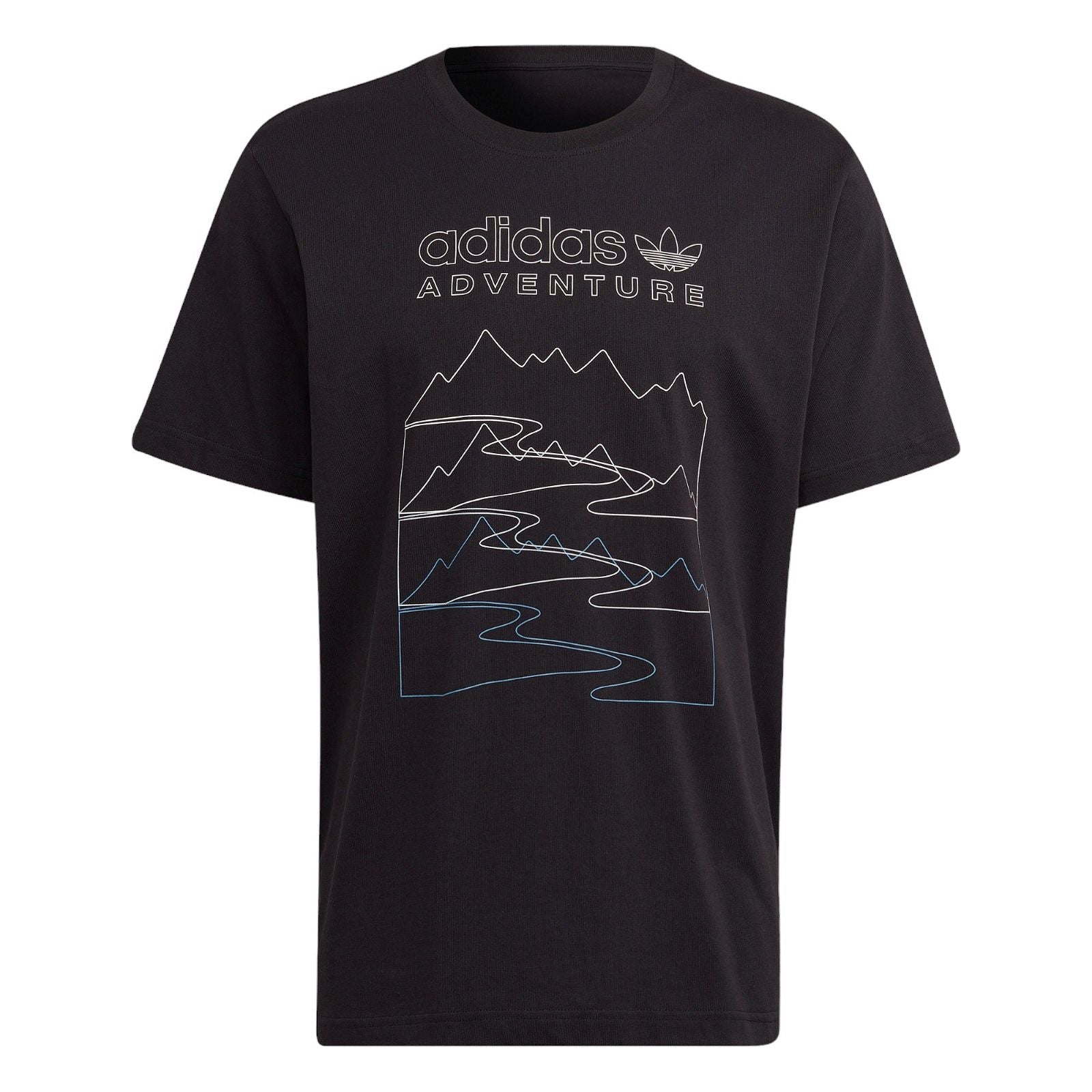 adidas Originals ADV Adventure Mountain Front T-Shirt - Black - ViaductClothing - -