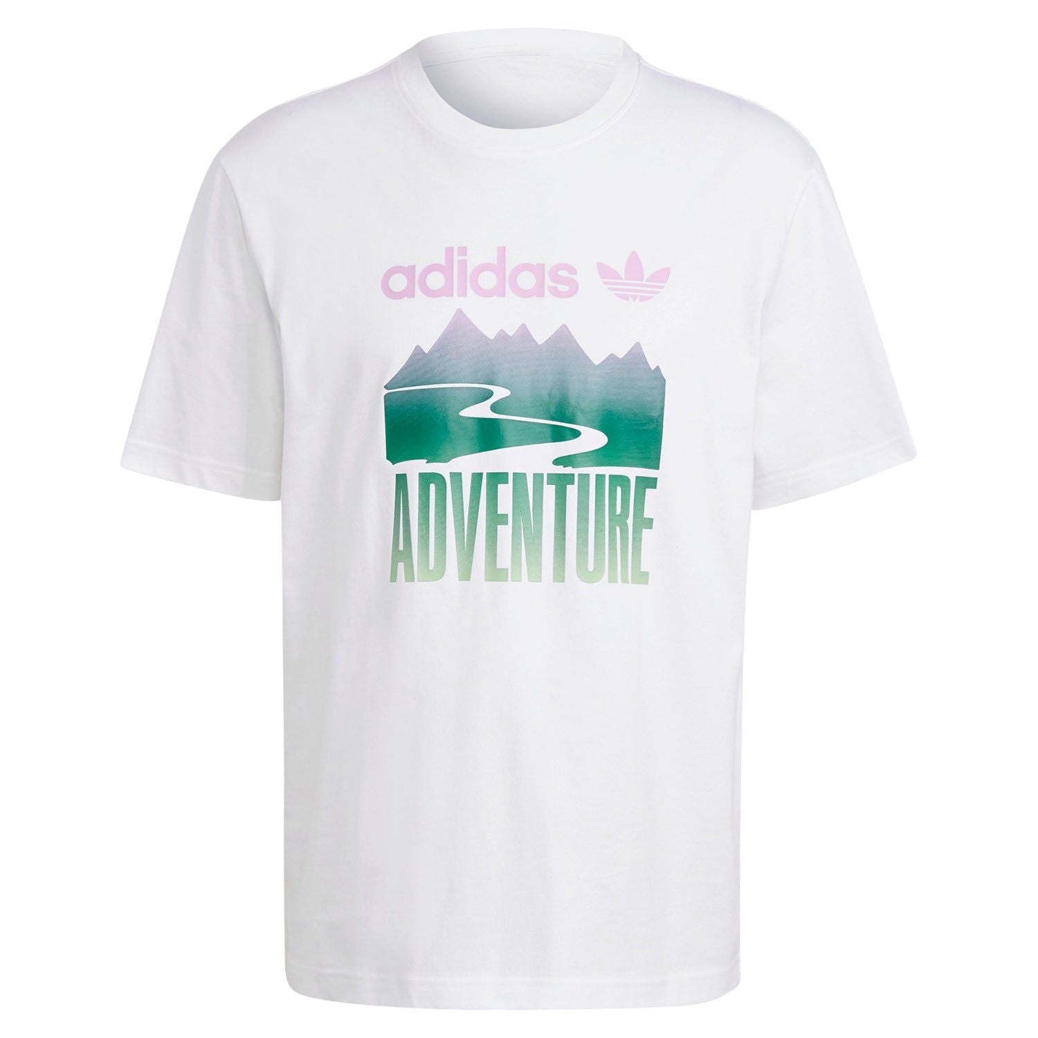 adidas Originals ADV Adventure Mountain Logo Tee - White - ViaductClothing - -