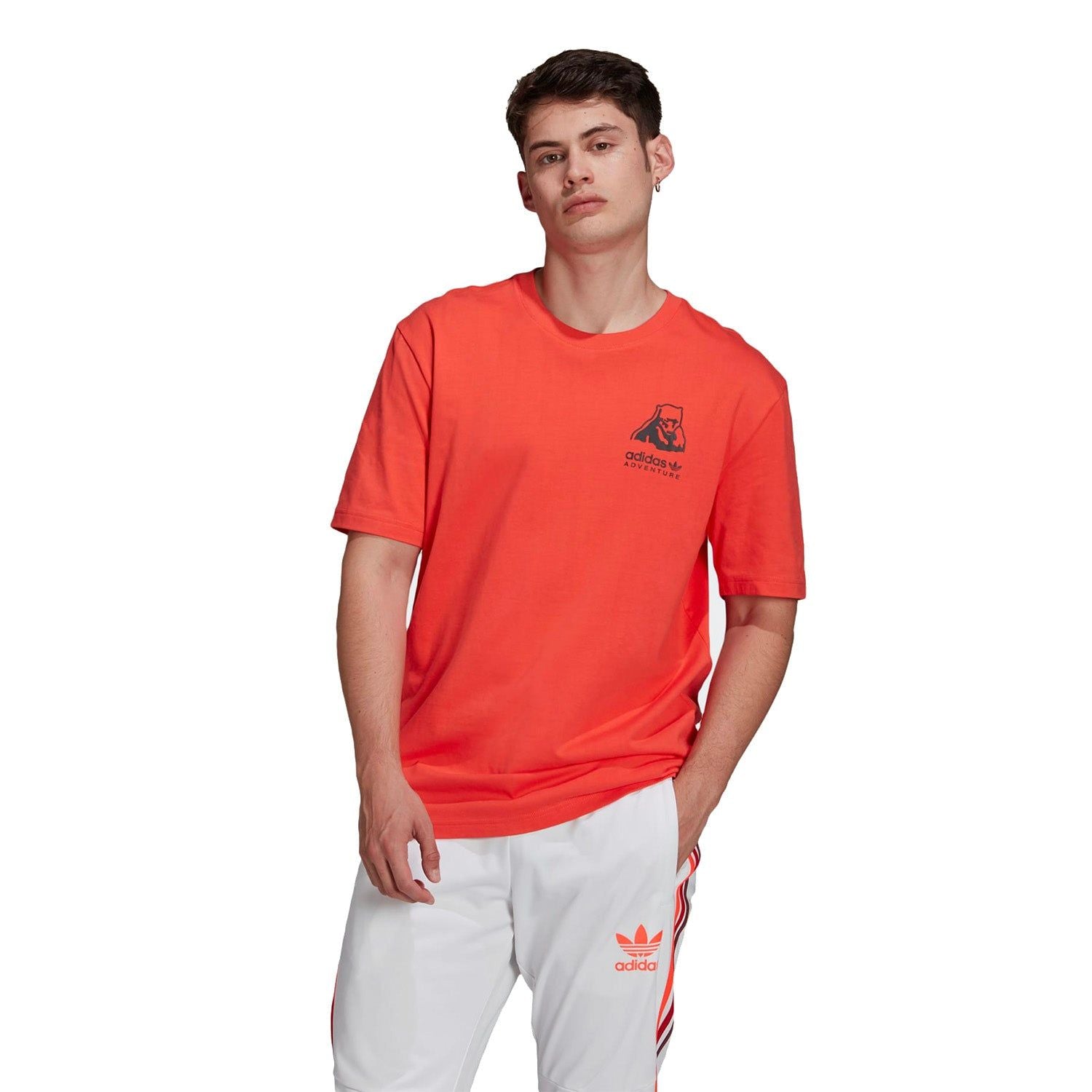 adidas Originals ADV Adventure Polar Bear Tee - Red - ViaductClothing - -