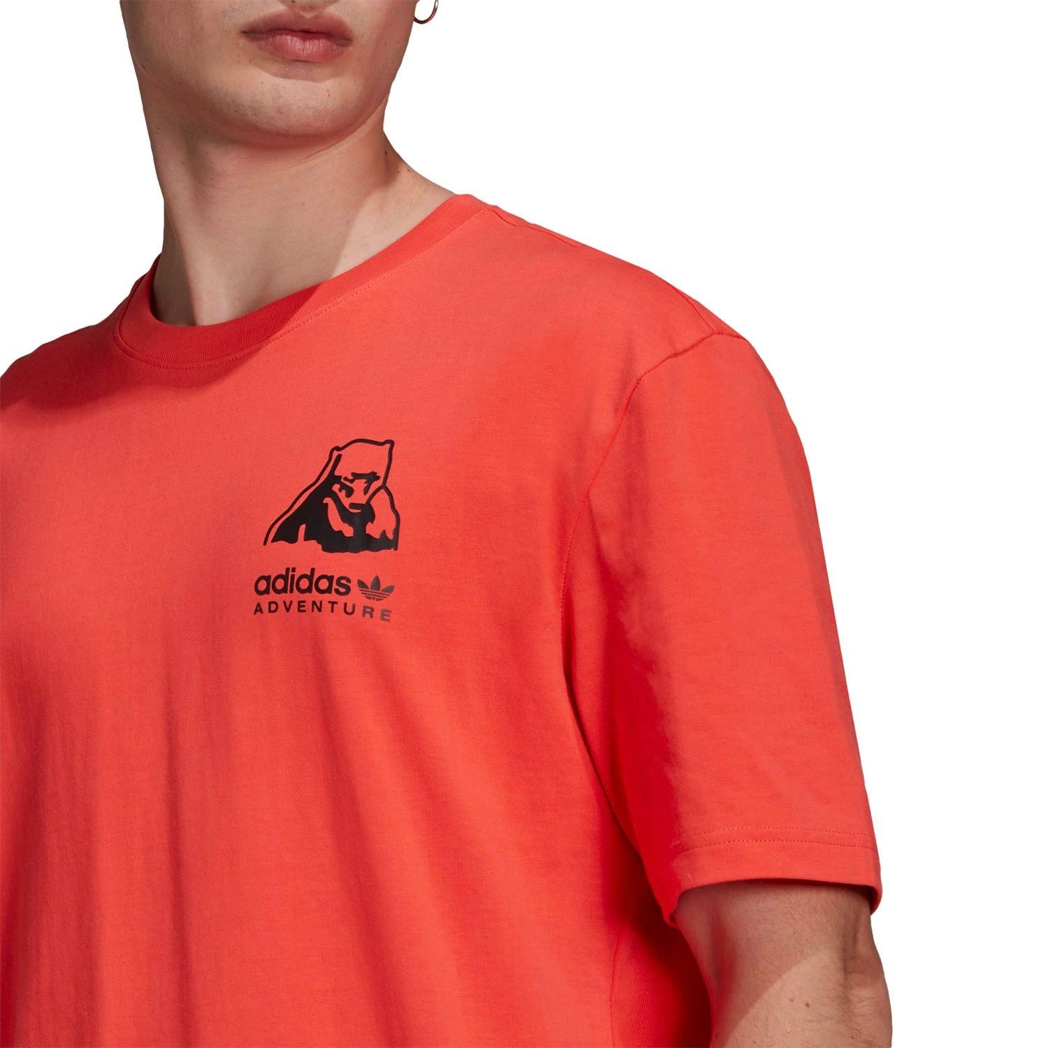 adidas Originals ADV Adventure Polar Bear Tee - Red - ViaductClothing - -