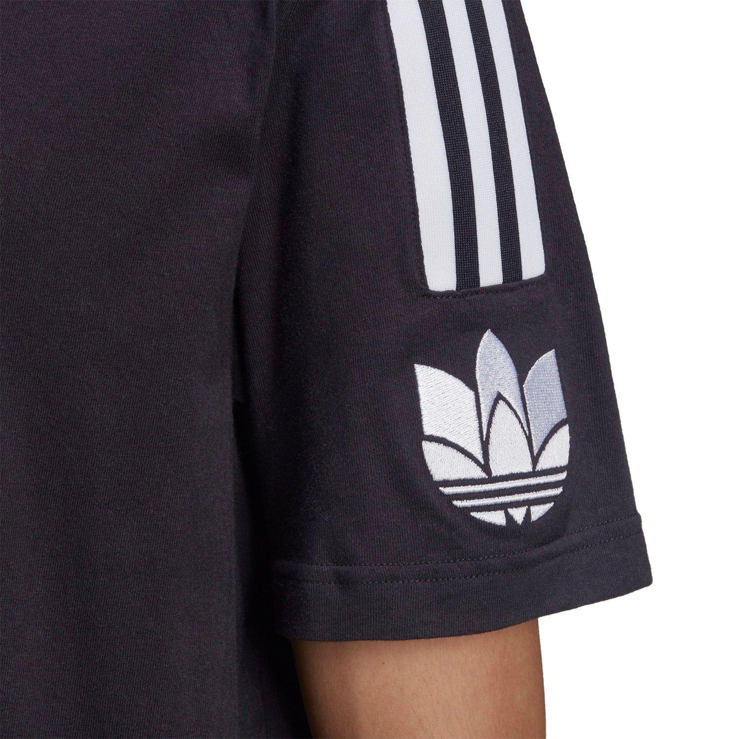 adidas Originals Adicolor 3D Trefoil 3-Stripes Tee - Black - ViaductClothing