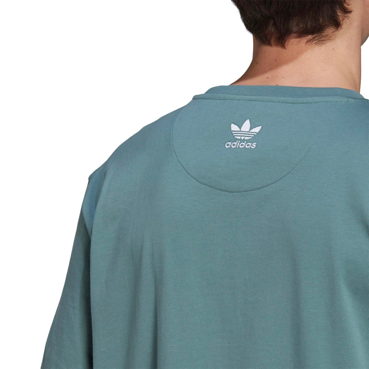 adidas Originals Adicolor 3D Trefoil Graphic Tee - Hazy Emerald - ViaductClothing - -