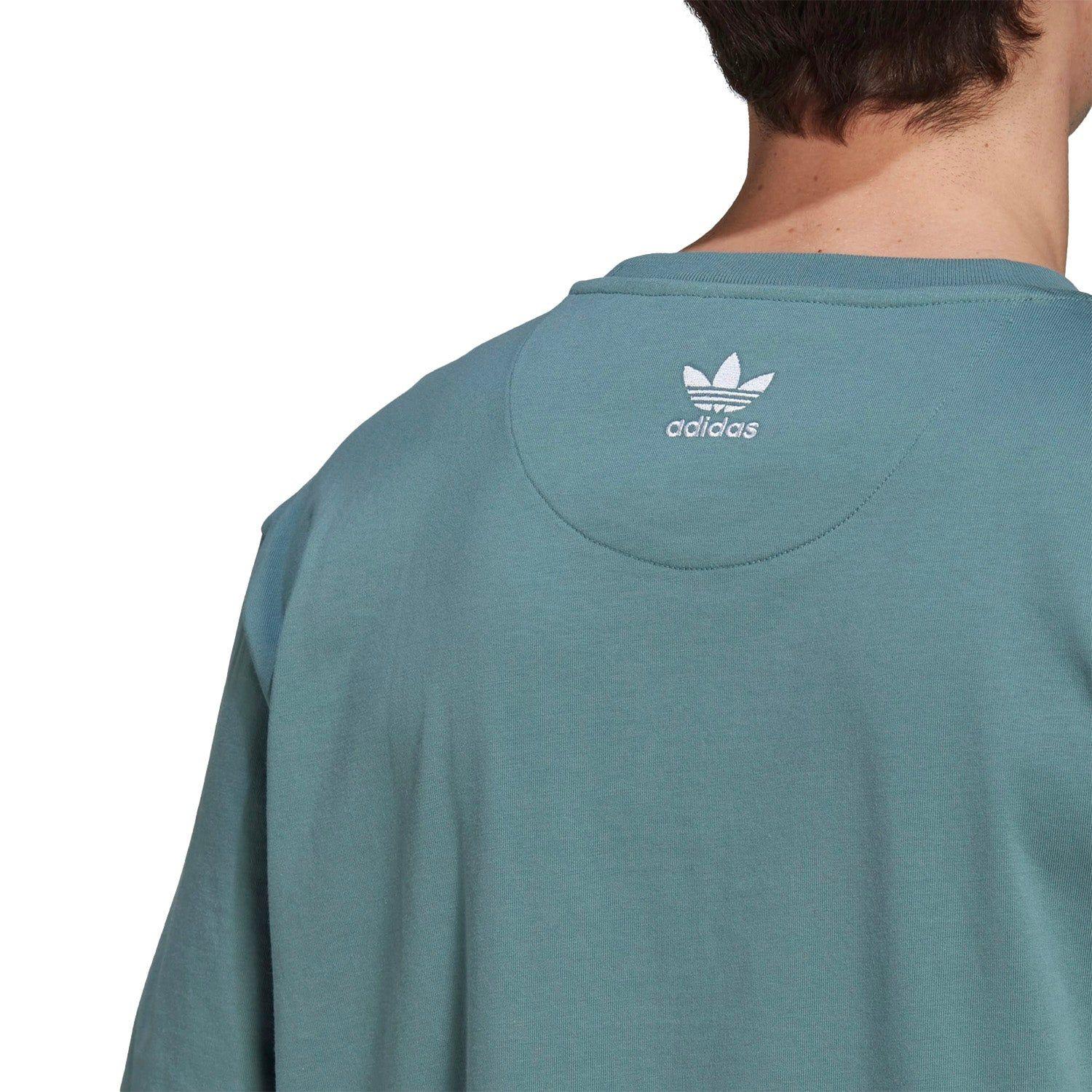 adidas Originals Adicolor 3D Trefoil Graphic Tee - Hazy Emerald - ViaductClothing