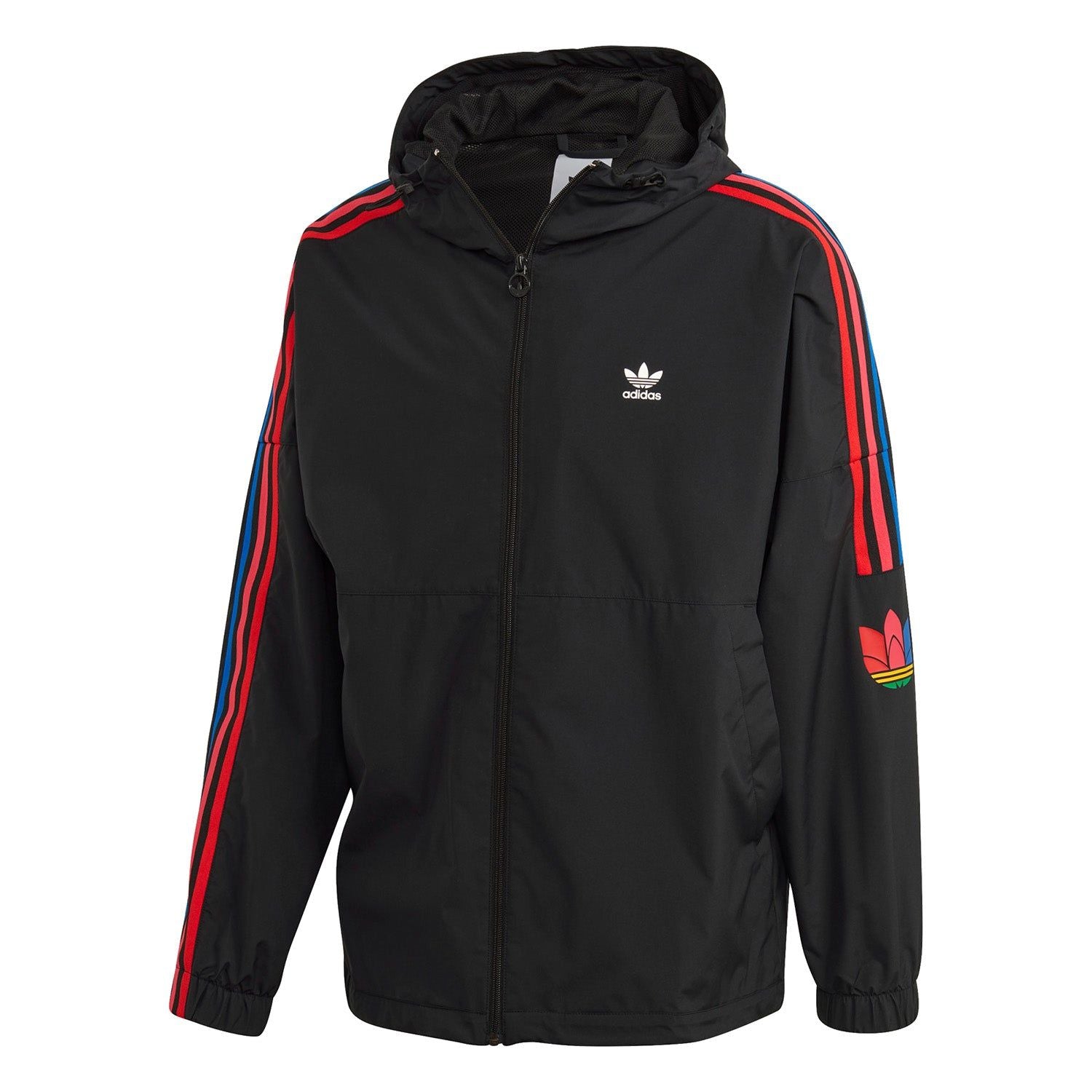 adidas Originals Adicolor 3D Trefoil Windbreaker - Black - ViaductClothing - -