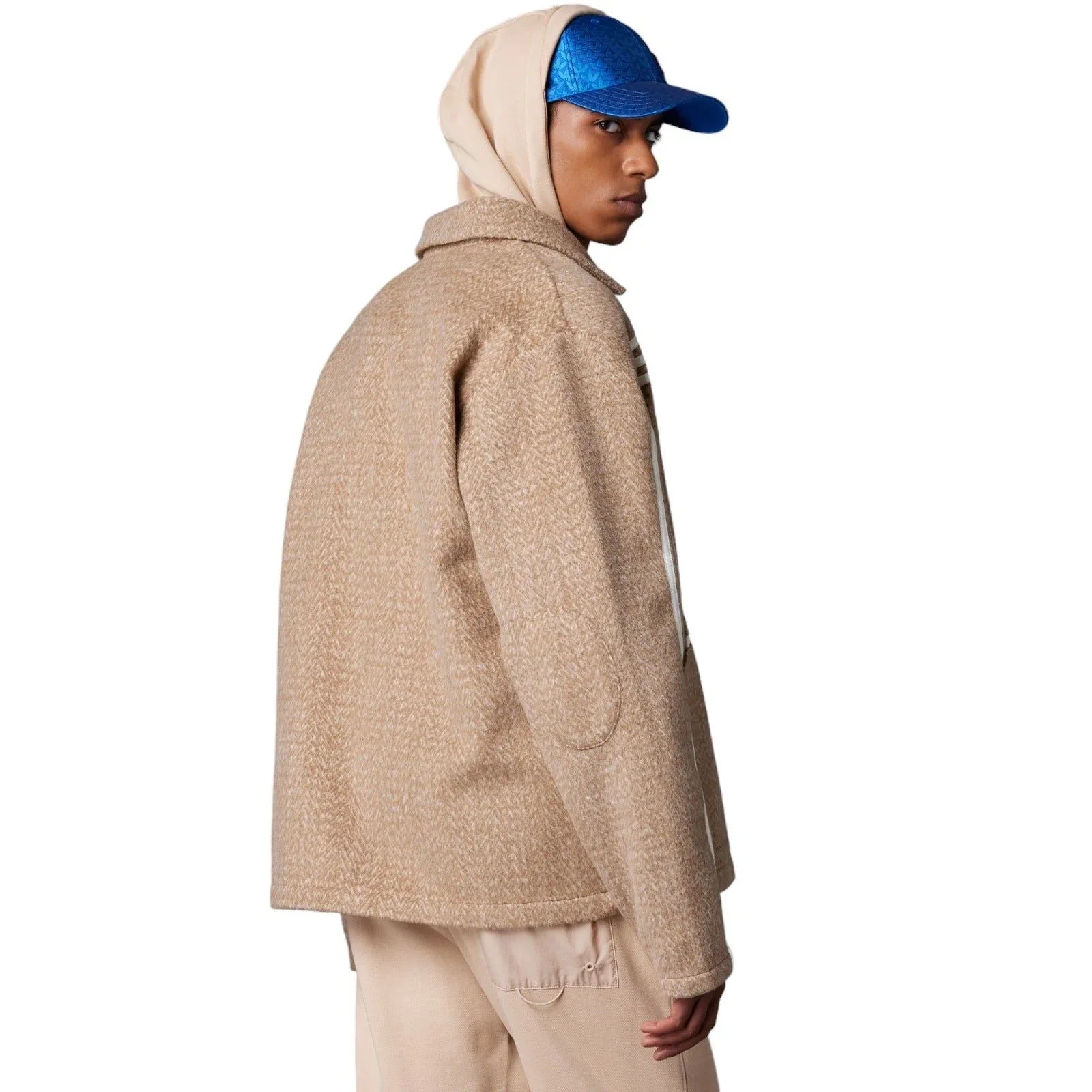 adidas Originals Adicolor 70s Collared Zip-Through Jacket - Brown Desert - ViaductClothing
