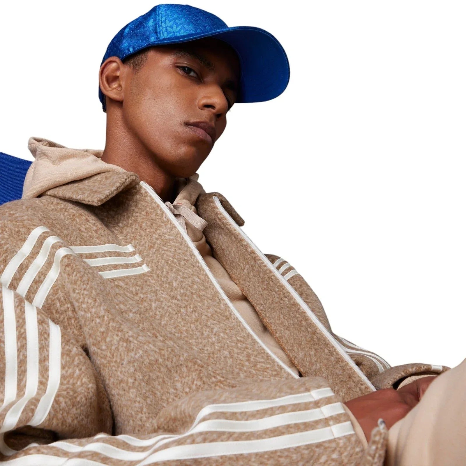 adidas Originals Adicolor 70s Collared Zip-Through Jacket - Brown Desert - ViaductClothing