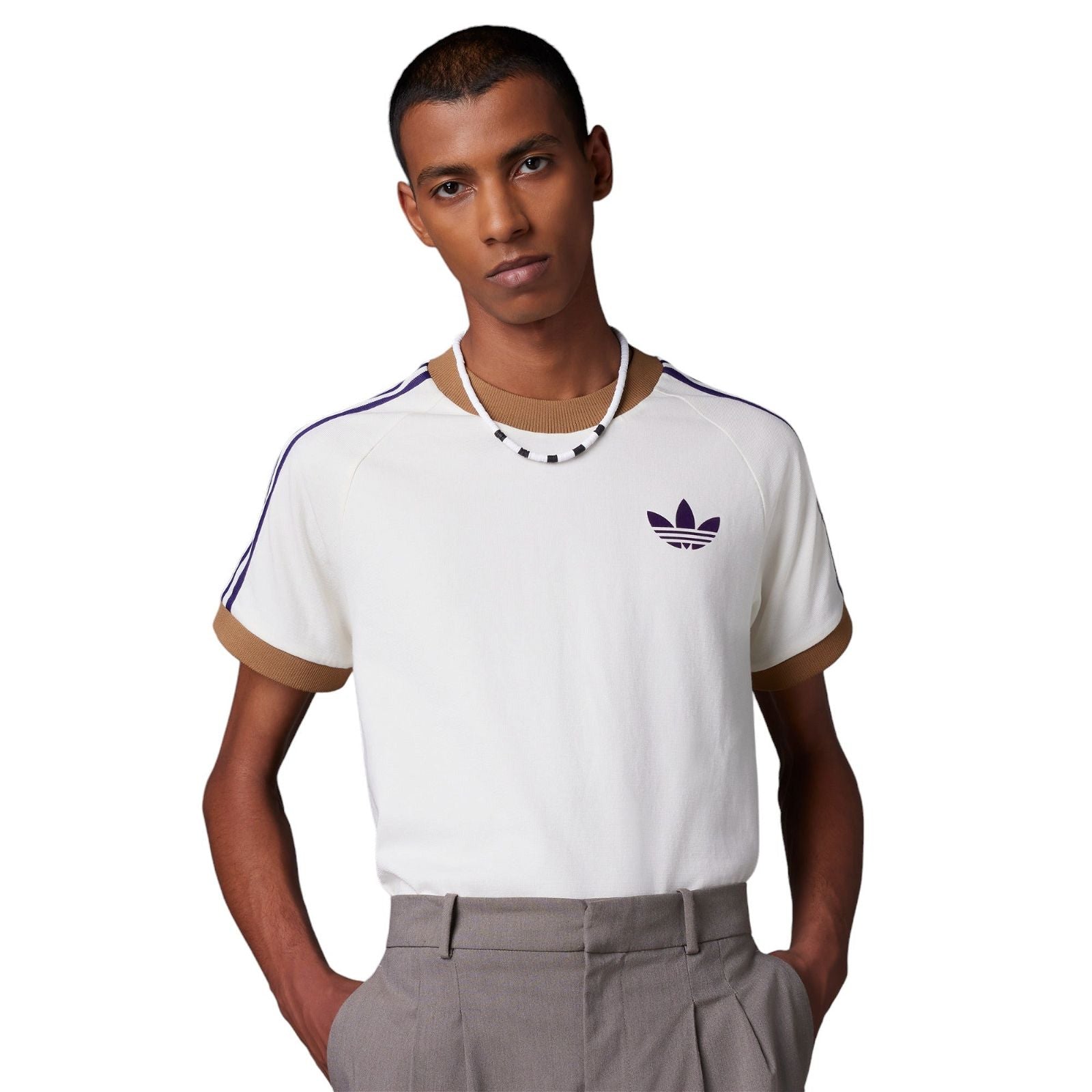 adidas Originals Adicolor 70s Vintage Cali Tee - White - ViaductClothing - -
