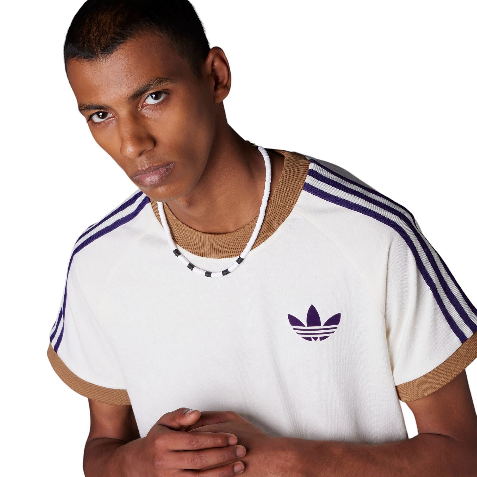 adidas Originals Adicolor 70s Vintage Cali Tee - White - ViaductClothing - -