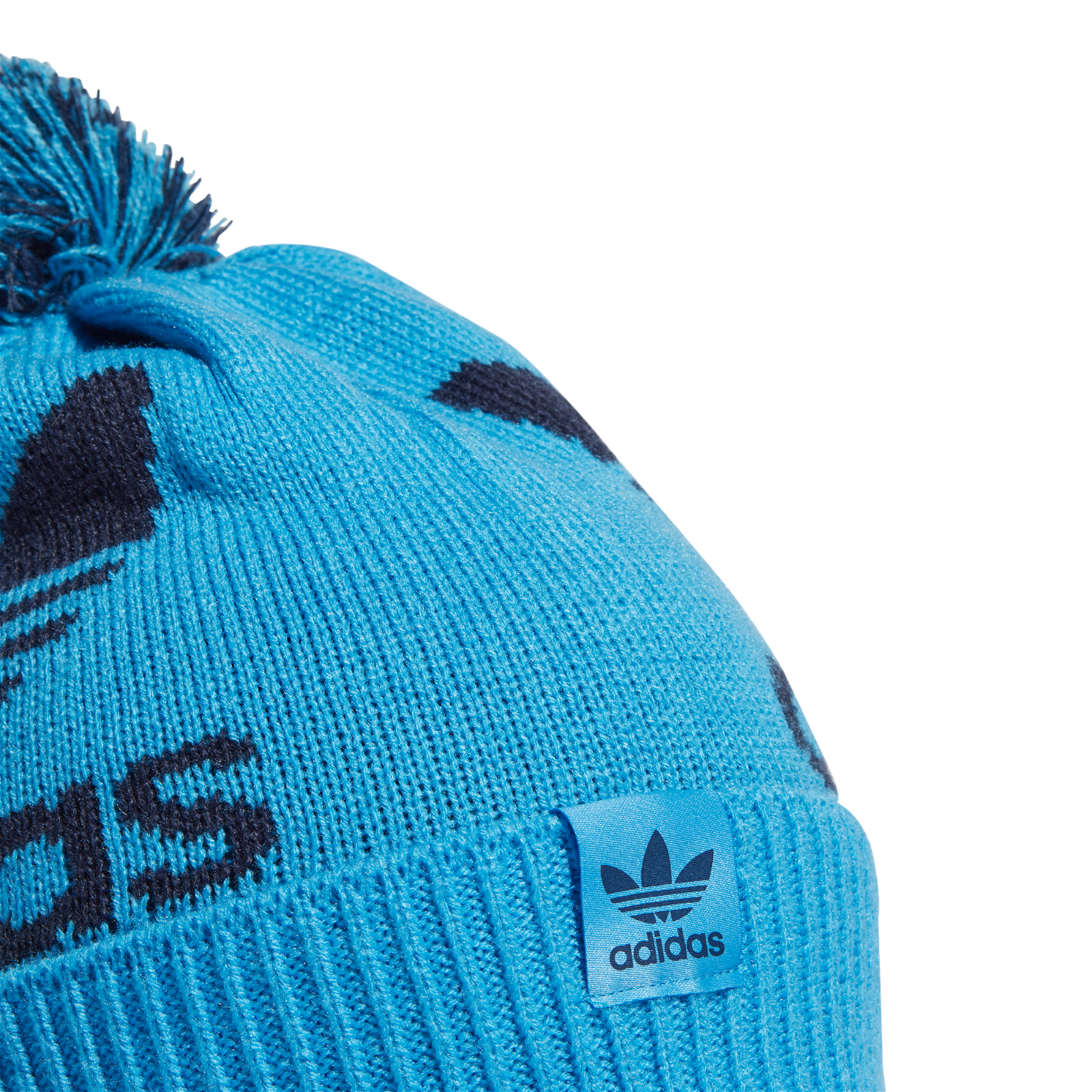 adidas Originals Adicolor Archive Bobble Beanie - Blue - ViaductClothing - -