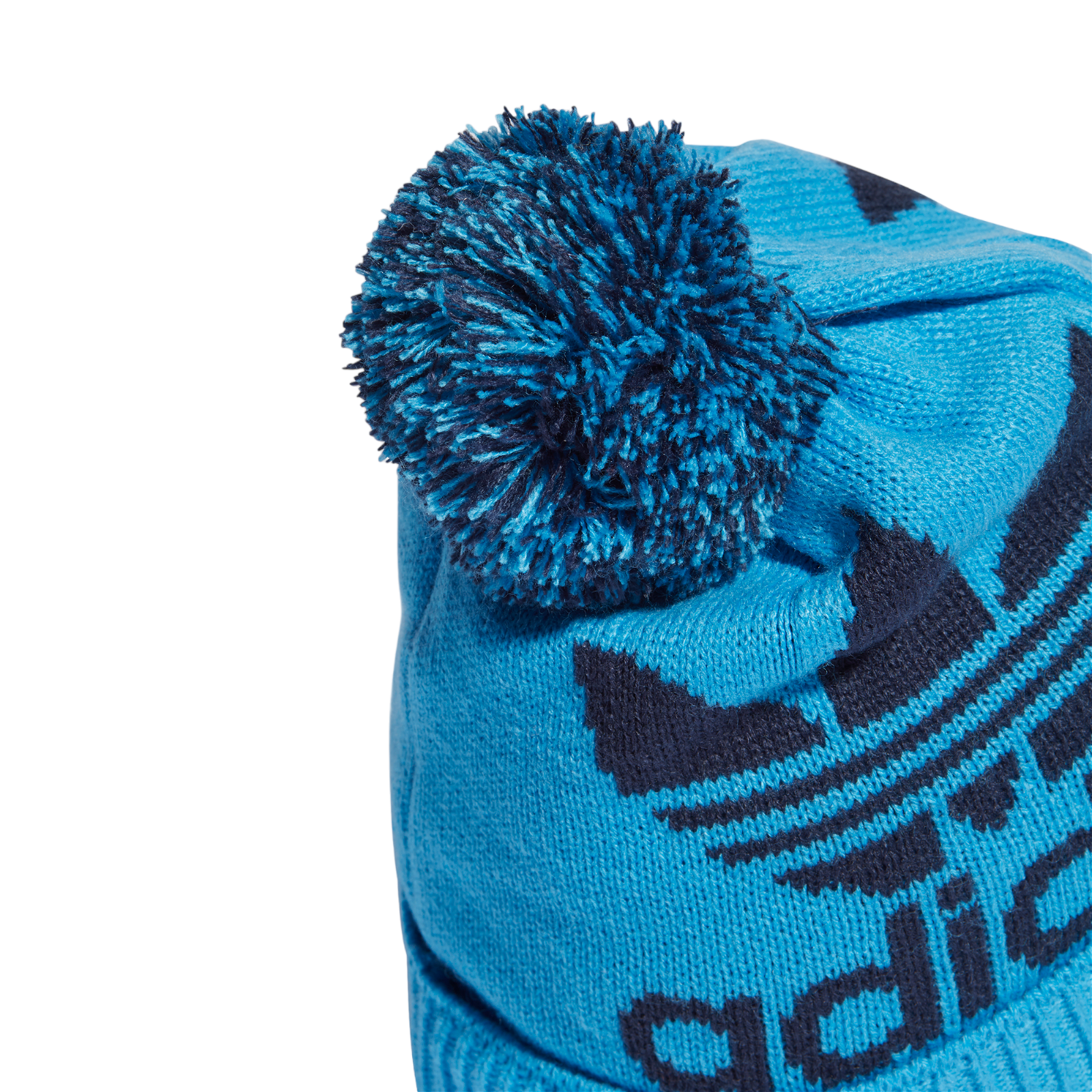 adidas Originals Adicolor Archive Bobble Beanie - Blue - ViaductClothing - -