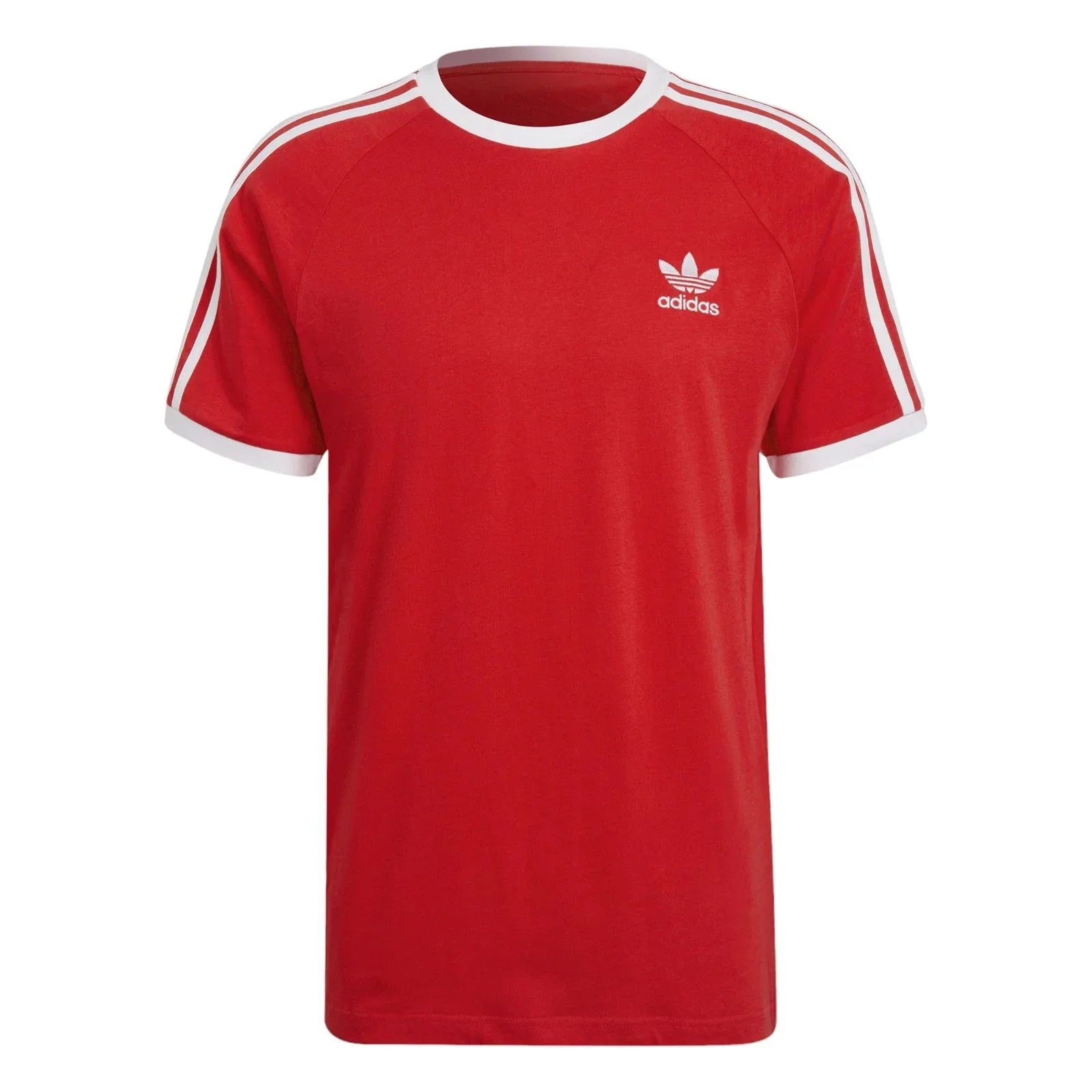 adidas Originals Adicolor Classic 3 Stripe Tee - Vivid Red - ViaductClothing