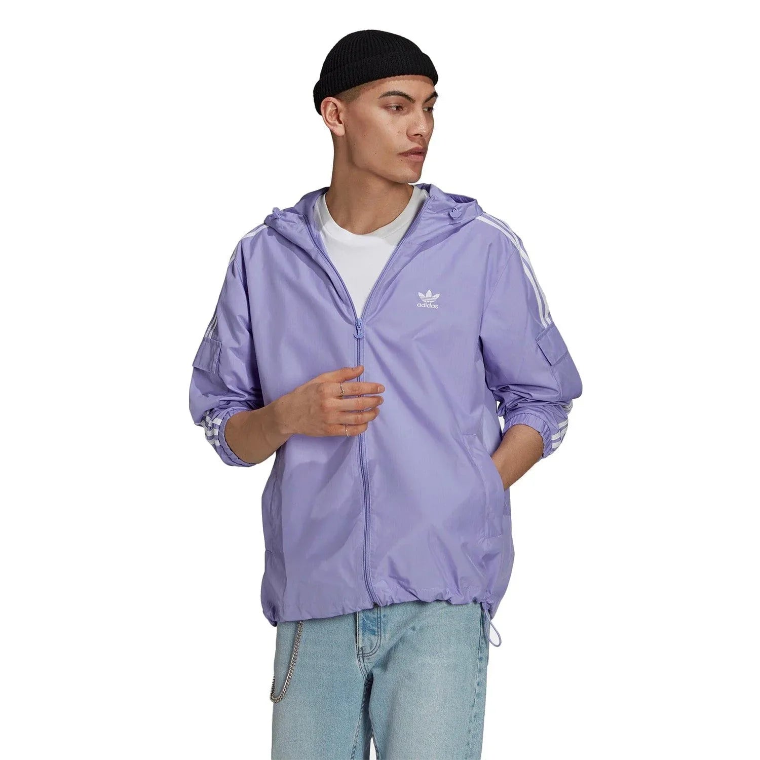 adidas Originals Adicolor Classics 3-Stripes Full-Zip - Lilac - ViaductClothing