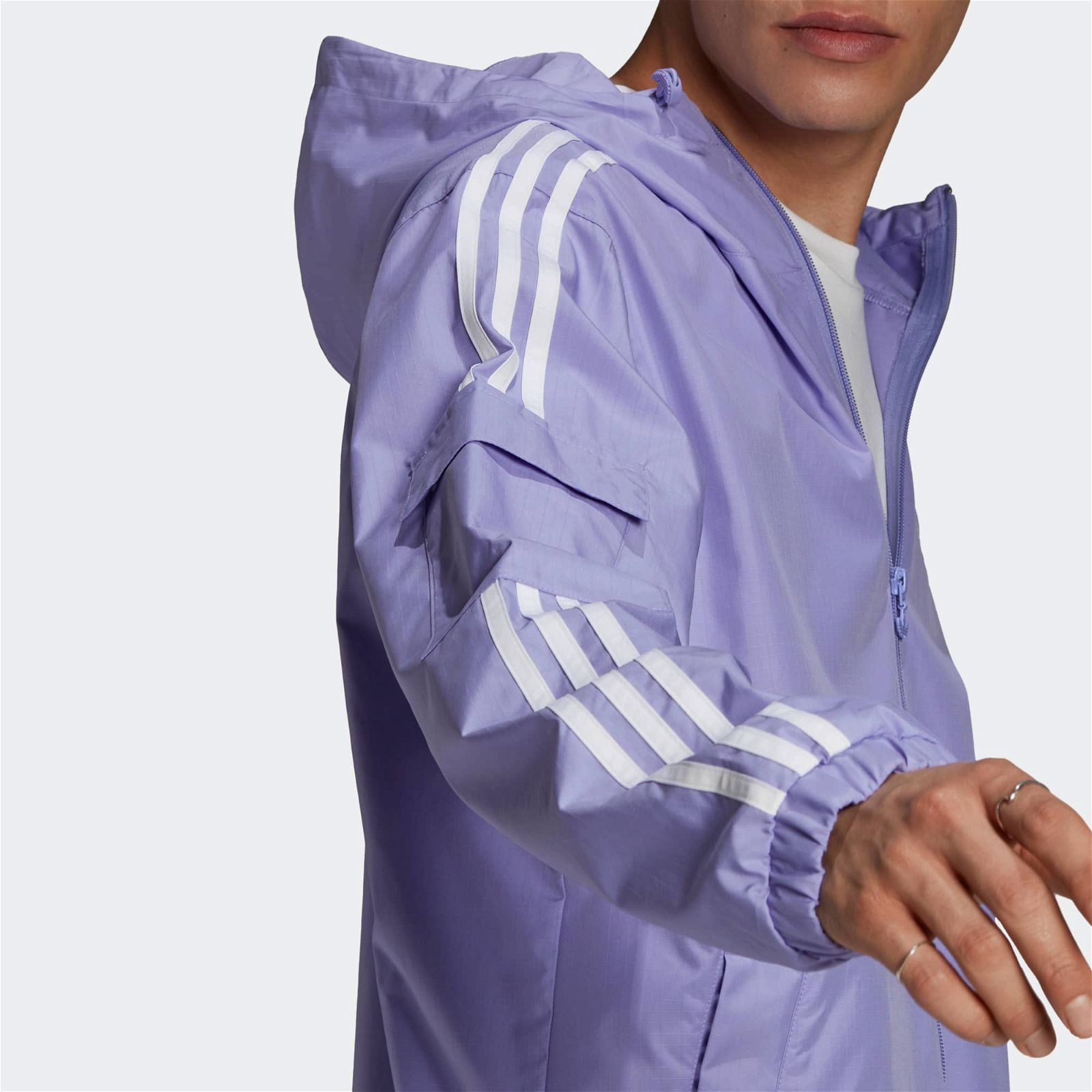 adidas Originals Adicolor Classics 3-Stripes Full-Zip - Lilac - ViaductClothing - -