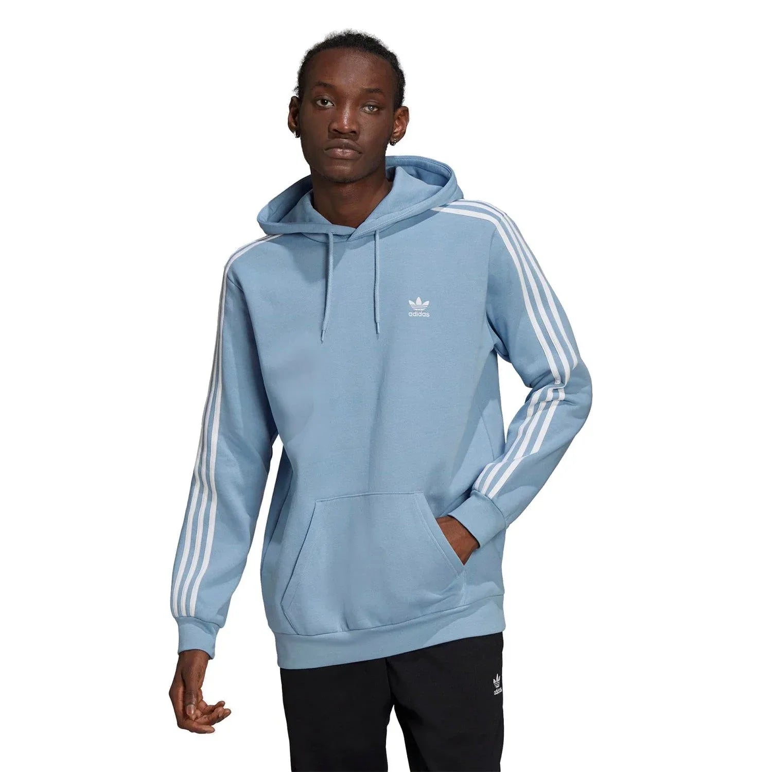 adidas Originals Adicolor Classics 3-Stripes Hoodie - Ambient Sky Blue - ViaductClothing