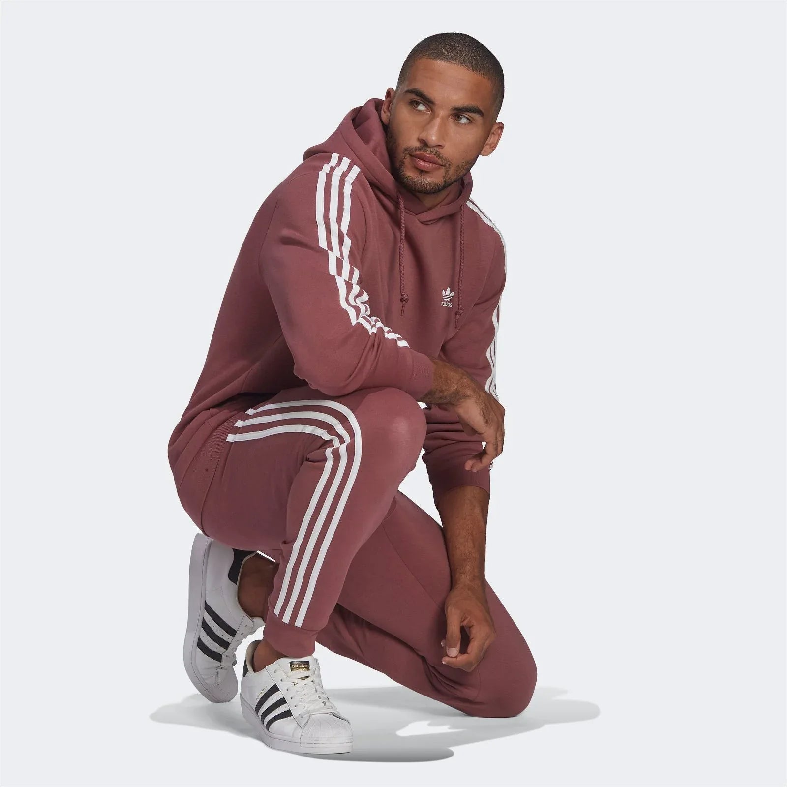 adidas Originals Adicolor Classics 3-Stripes Hoodie - Crimson - ViaductClothing