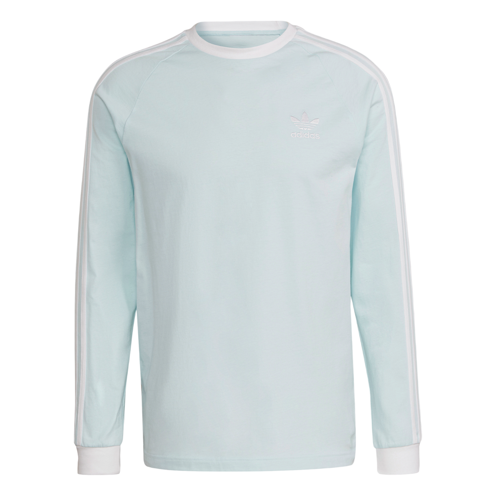 adidas Originals Adicolor Classics 3-Stripes Long Sleeve Tee - Almost Blue - ViaductClothing - -