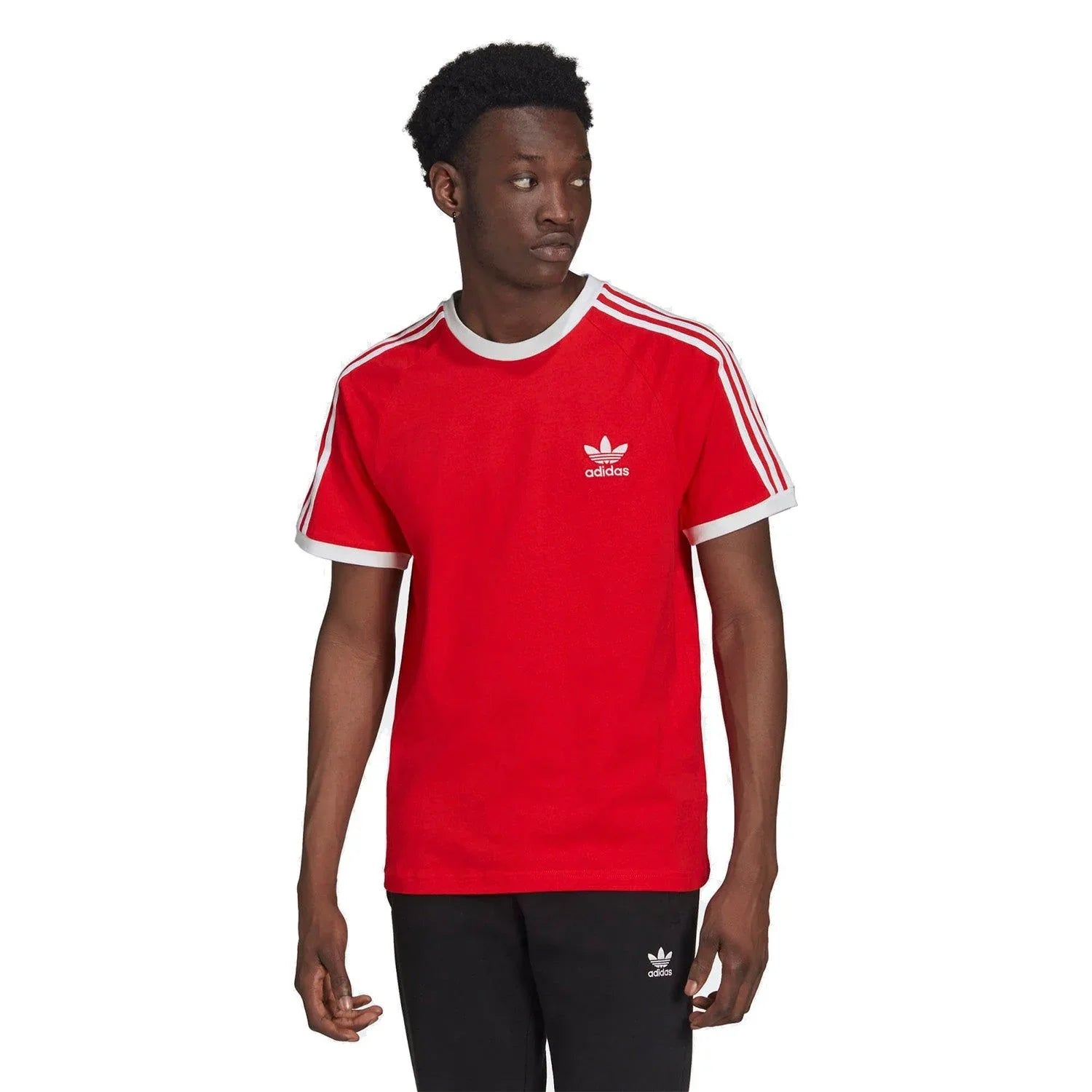adidas Originals Adicolor Classics 3-Stripes Tee - Red - ViaductClothing