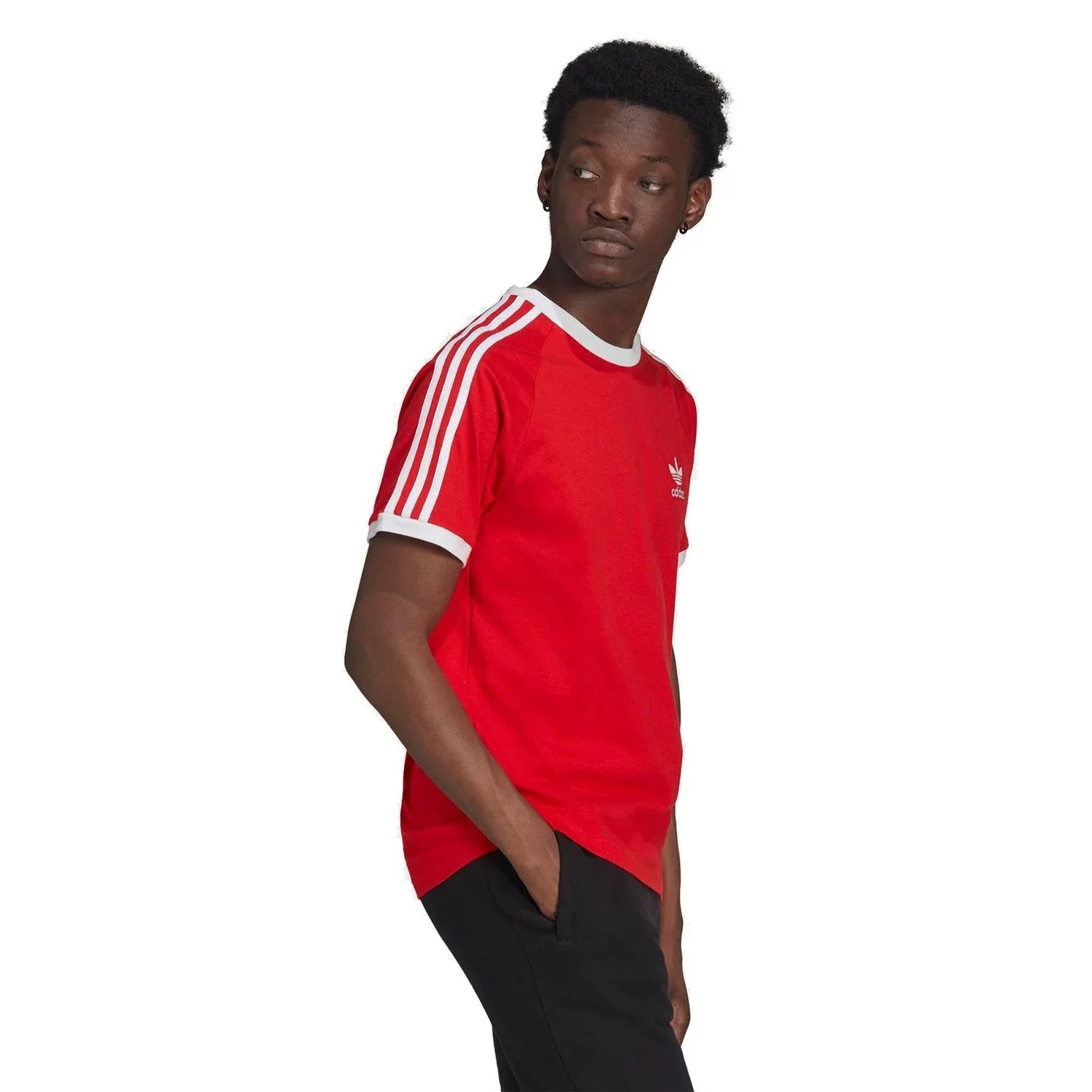 adidas Originals Adicolor Classics 3-Stripes Tee - Red - ViaductClothing