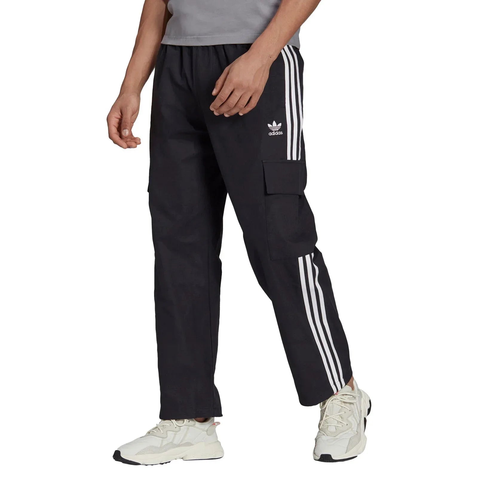 adidas Originals Adicolor Classics 3 Stripes Cargo Pants - Black - ViaductClothing