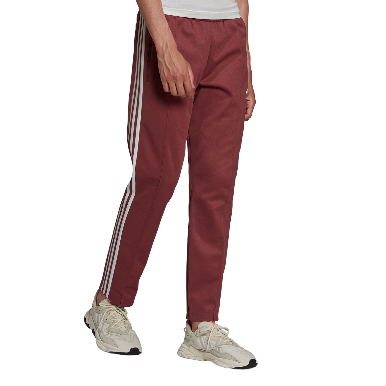 adidas Originals Adicolor Classics Beckenbauer Pants - Burgundy - ViaductClothing - -