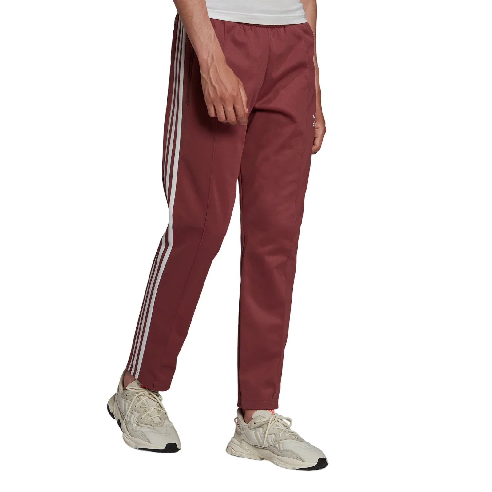 adidas Originals Adicolor Classics Beckenbauer Pants - Burgundy - ViaductClothing