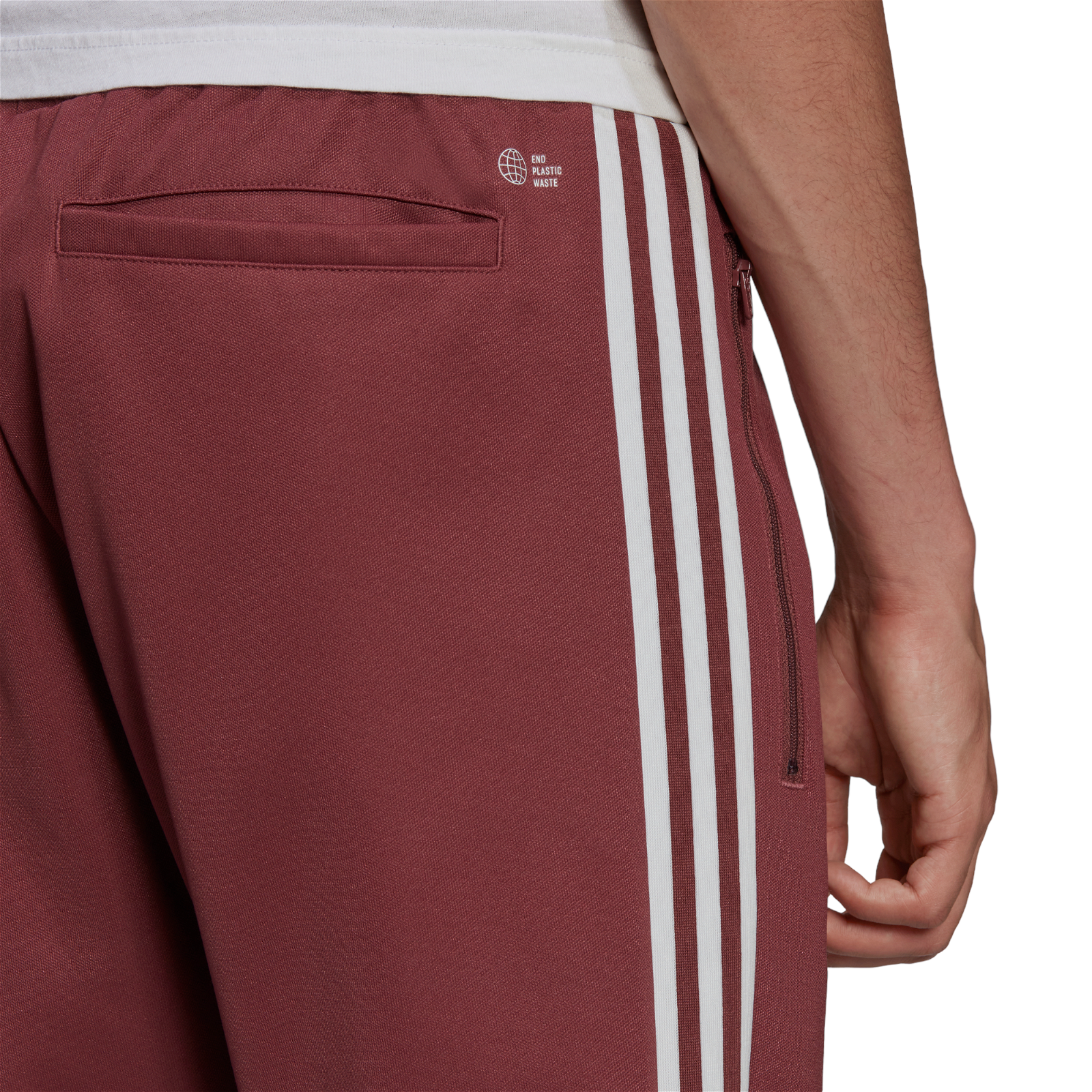 adidas Originals Adicolor Classics Beckenbauer Pants - Burgundy - ViaductClothing - -