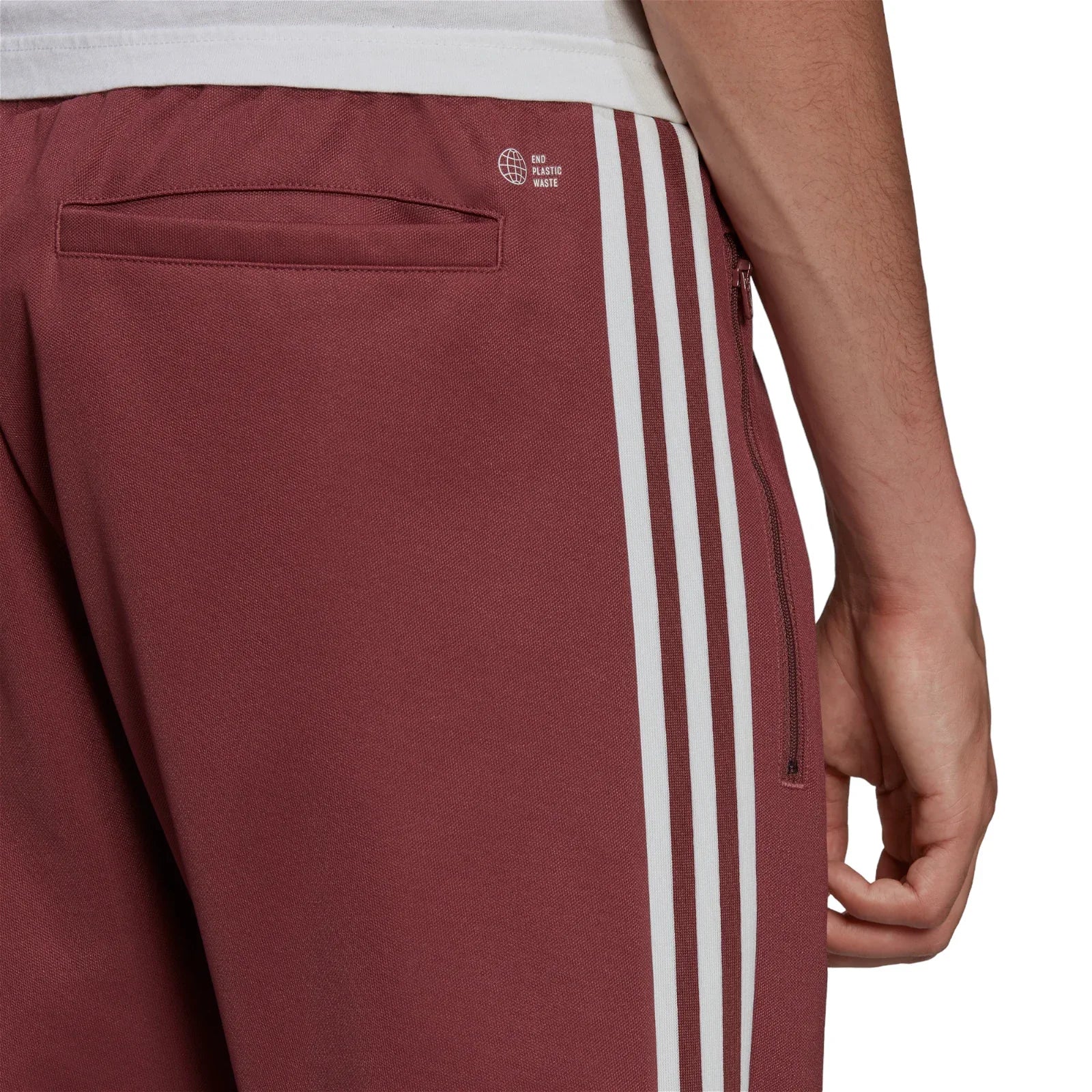 adidas Originals Adicolor Classics Beckenbauer Pants - Burgundy - ViaductClothing