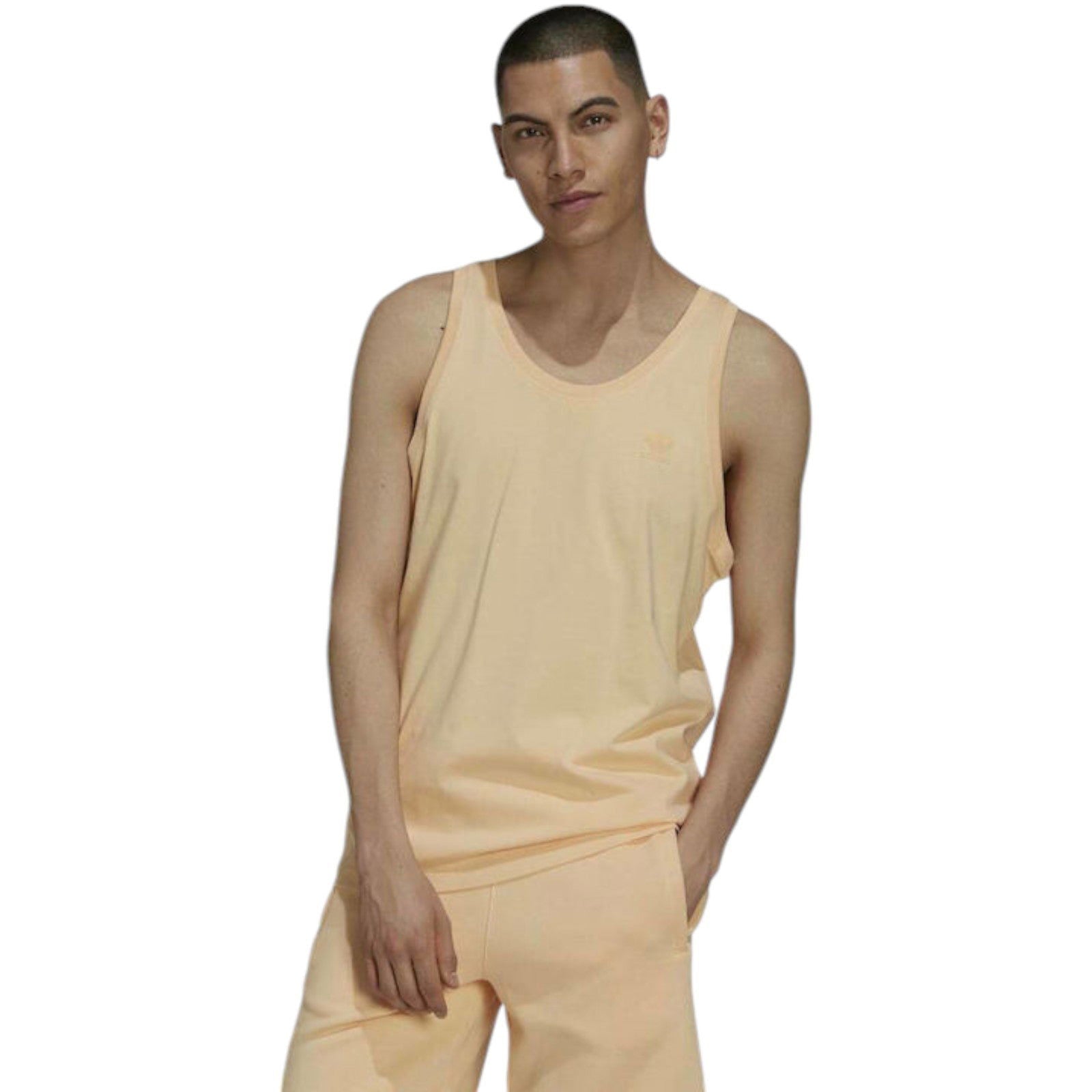 adidas Originals Adicolor Classics MM Trefoil Tank Top - Orange - ViaductClothing - -