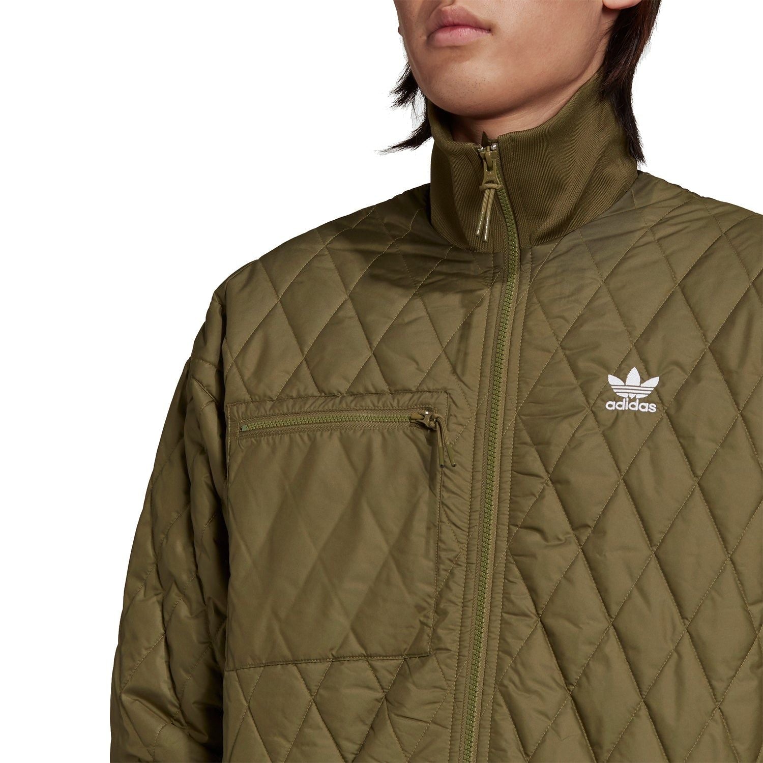 adidas Originals Adicolor Classics Quilted Archive Jacket - Focus Olive - ViaductClothing - -