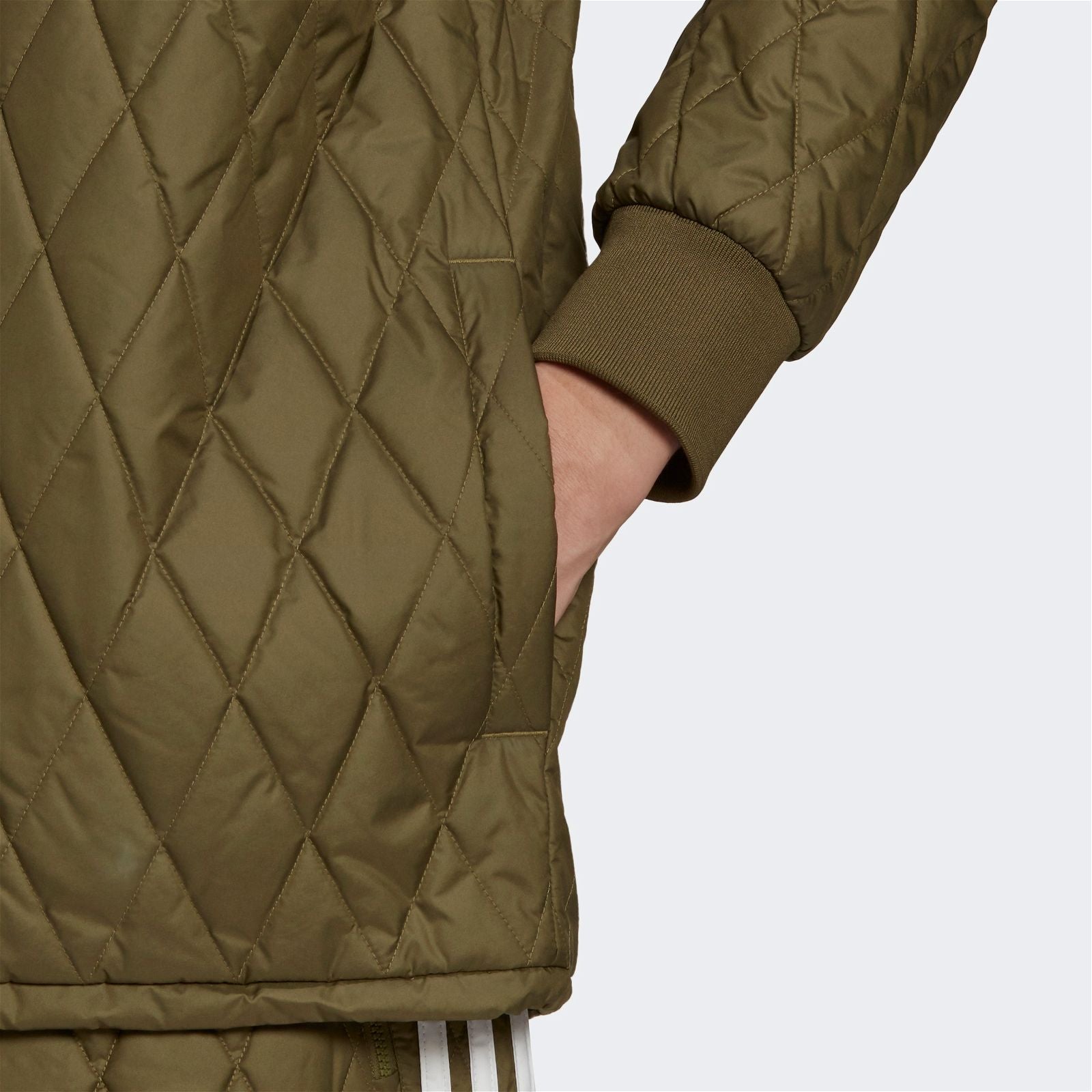 adidas Originals Adicolor Classics Quilted Archive Jacket - Focus Olive - ViaductClothing - -