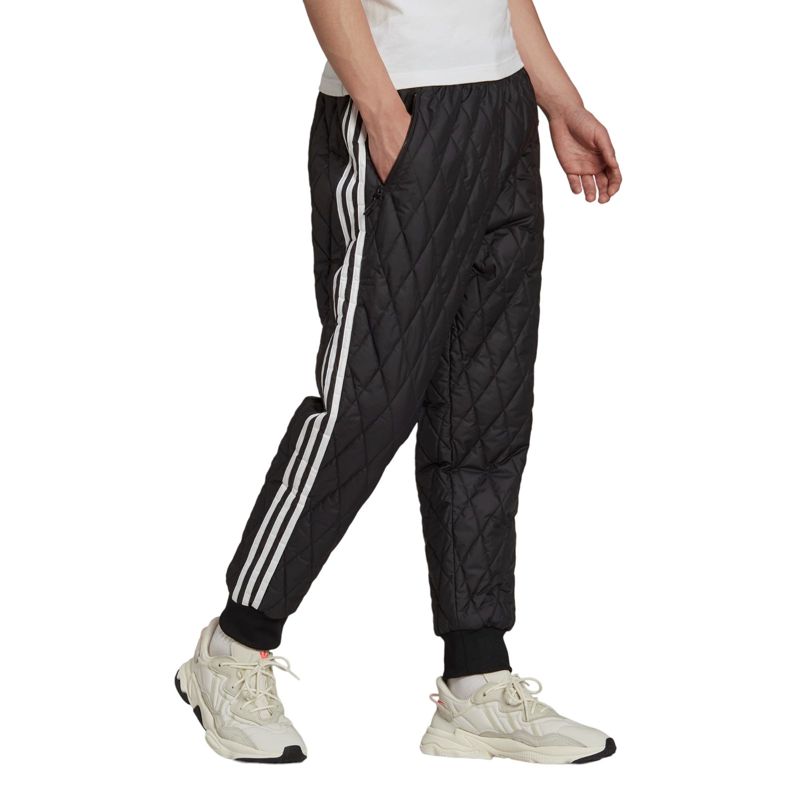 adidas Originals Adicolor Classics SST Quilted Track Pants - Black - ViaductClothing - -