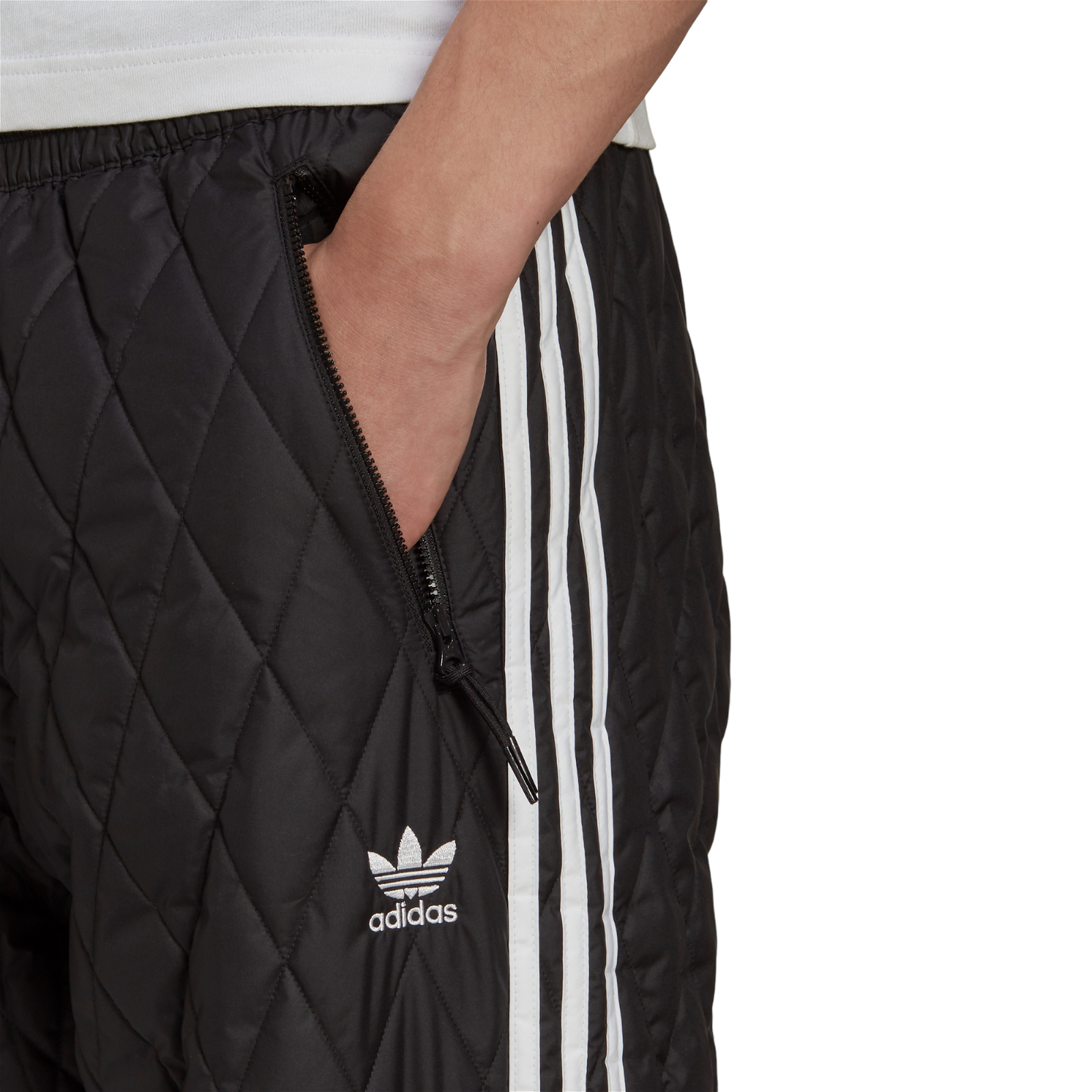 adidas Originals Adicolor Classics SST Quilted Track Pants - Black - ViaductClothing - -