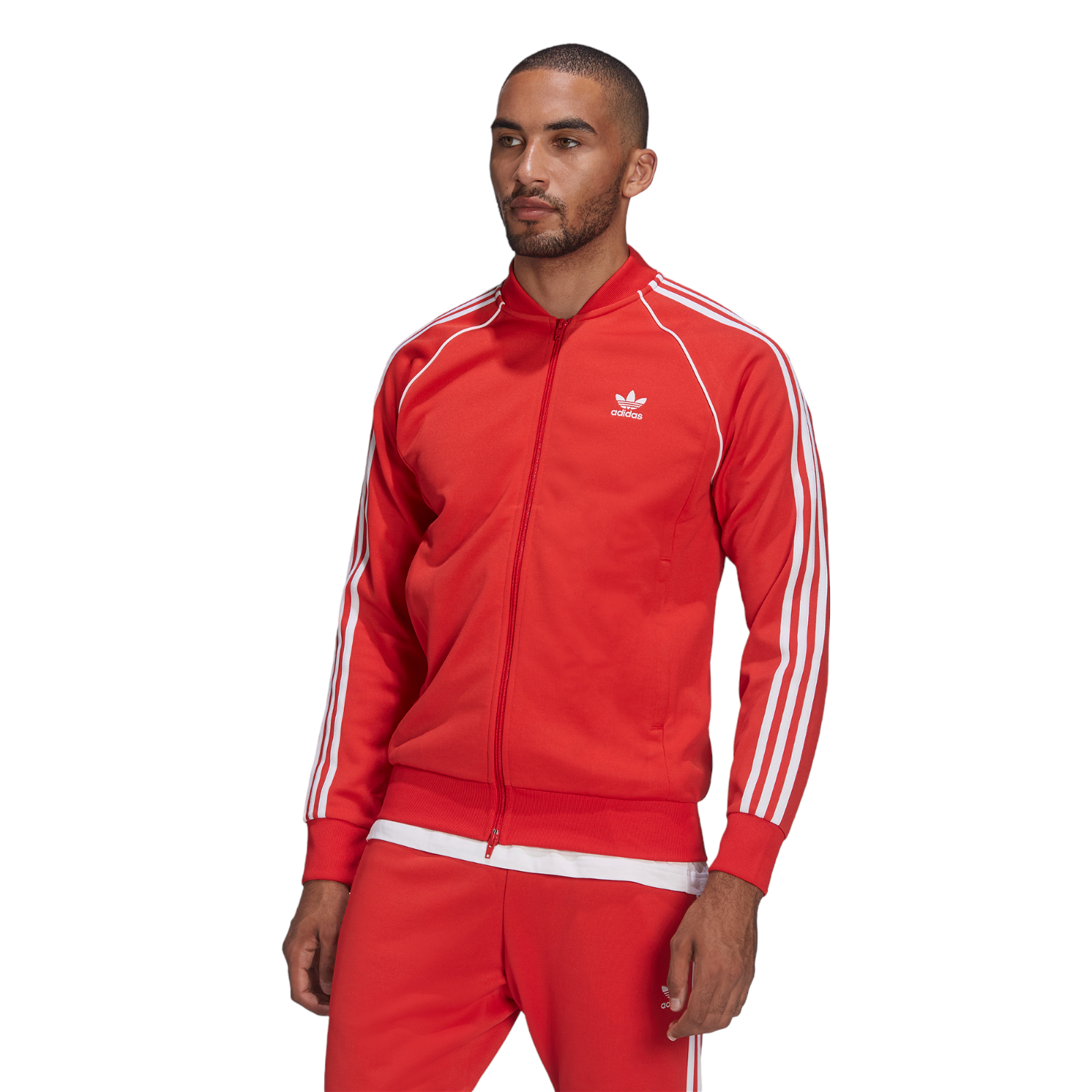 adidas Originals Adicolor Classics SST Superstar Track Jacket - Vivid Red - ViaductClothing - -