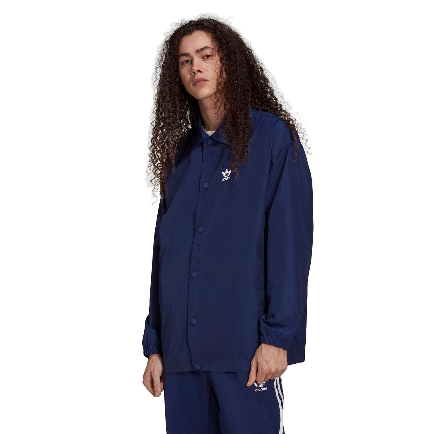 adidas Originals Adicolor Classics Trefoil Coach Jacket - Blue - ViaductClothing - -