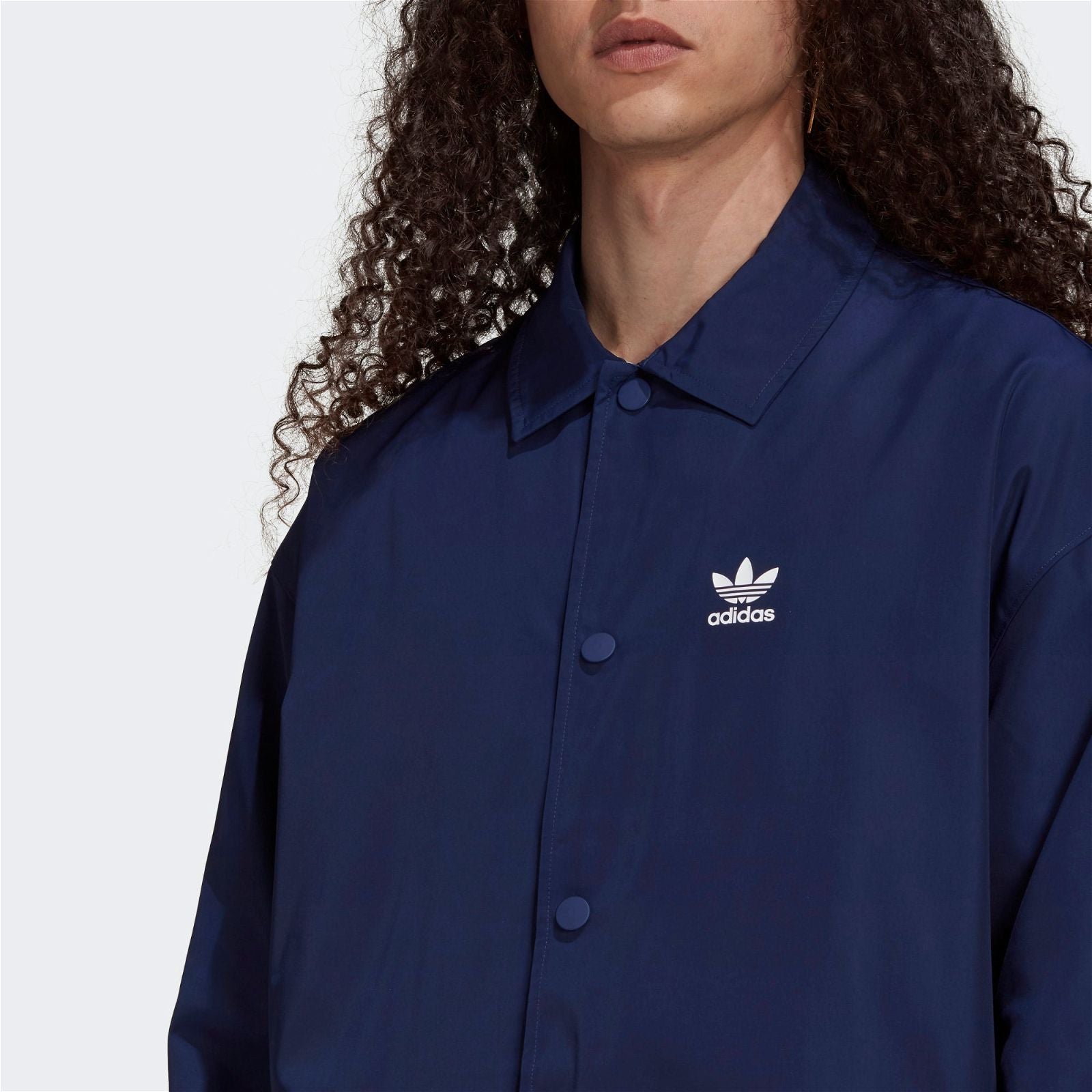 adidas Originals Adicolor Classics Trefoil Coach Jacket - Blue - ViaductClothing - -
