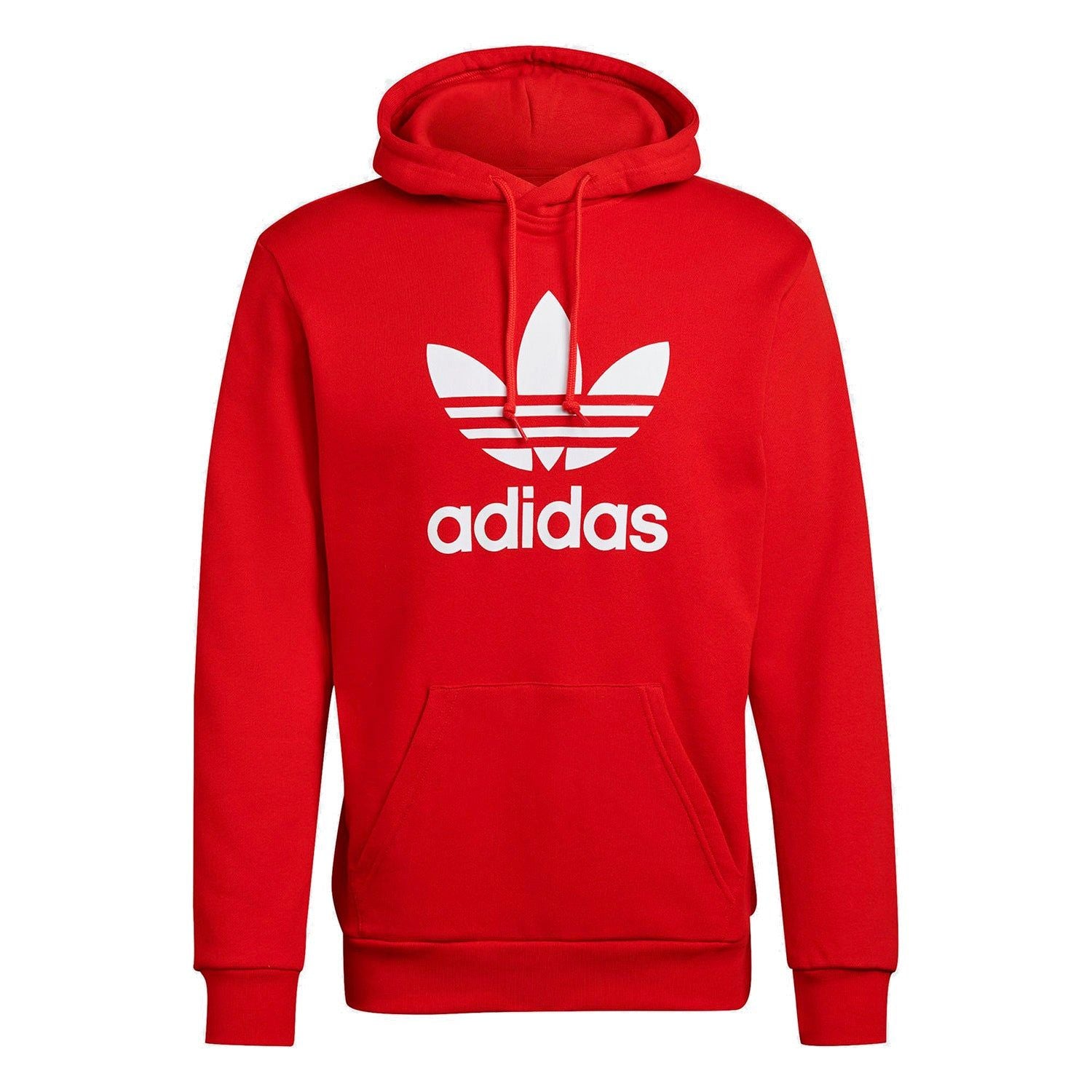 adidas Originals Adicolor Classics Trefoil Hoodie - Red - ViaductClothing - -