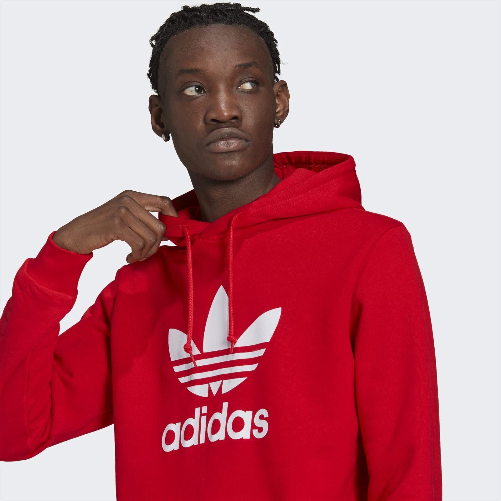 adidas Originals Adicolor Classics Trefoil Hoodie - Red - ViaductClothing - -