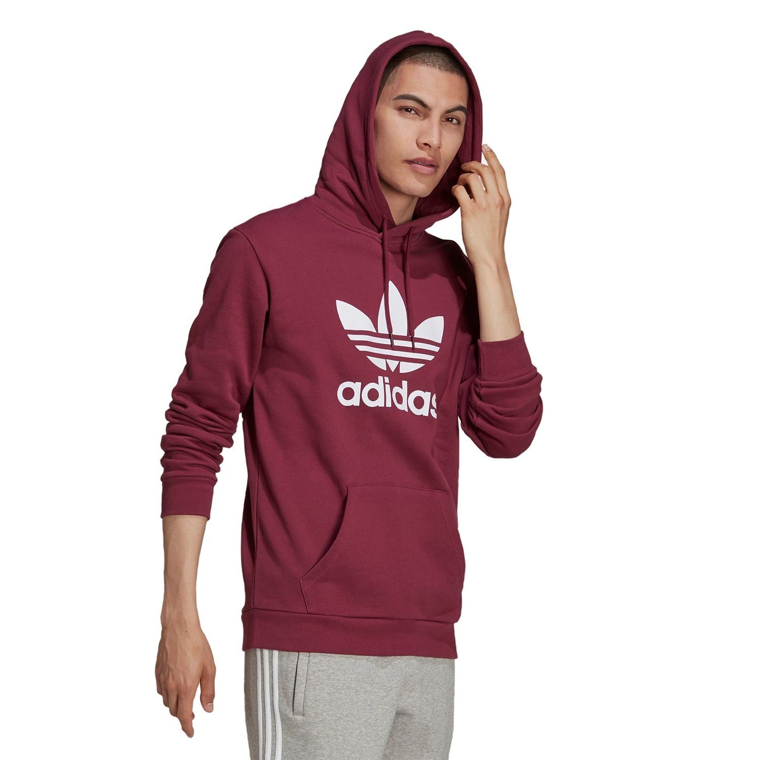 adidas Originals Adicolor Classics Trefoil Hoodie - Victory Crimson - ViaductClothing - -
